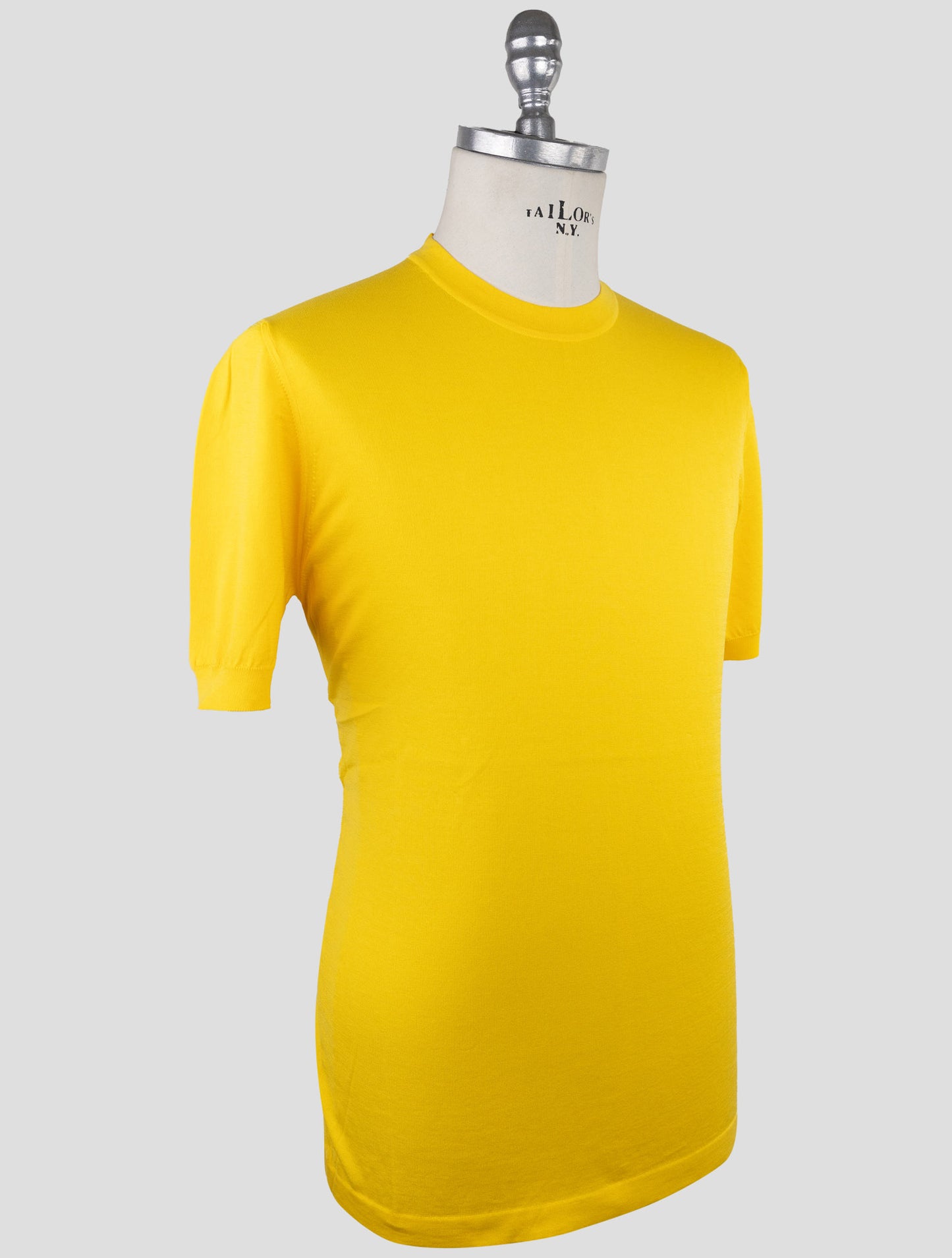 Kiton Yellow Cotton T-Shirt