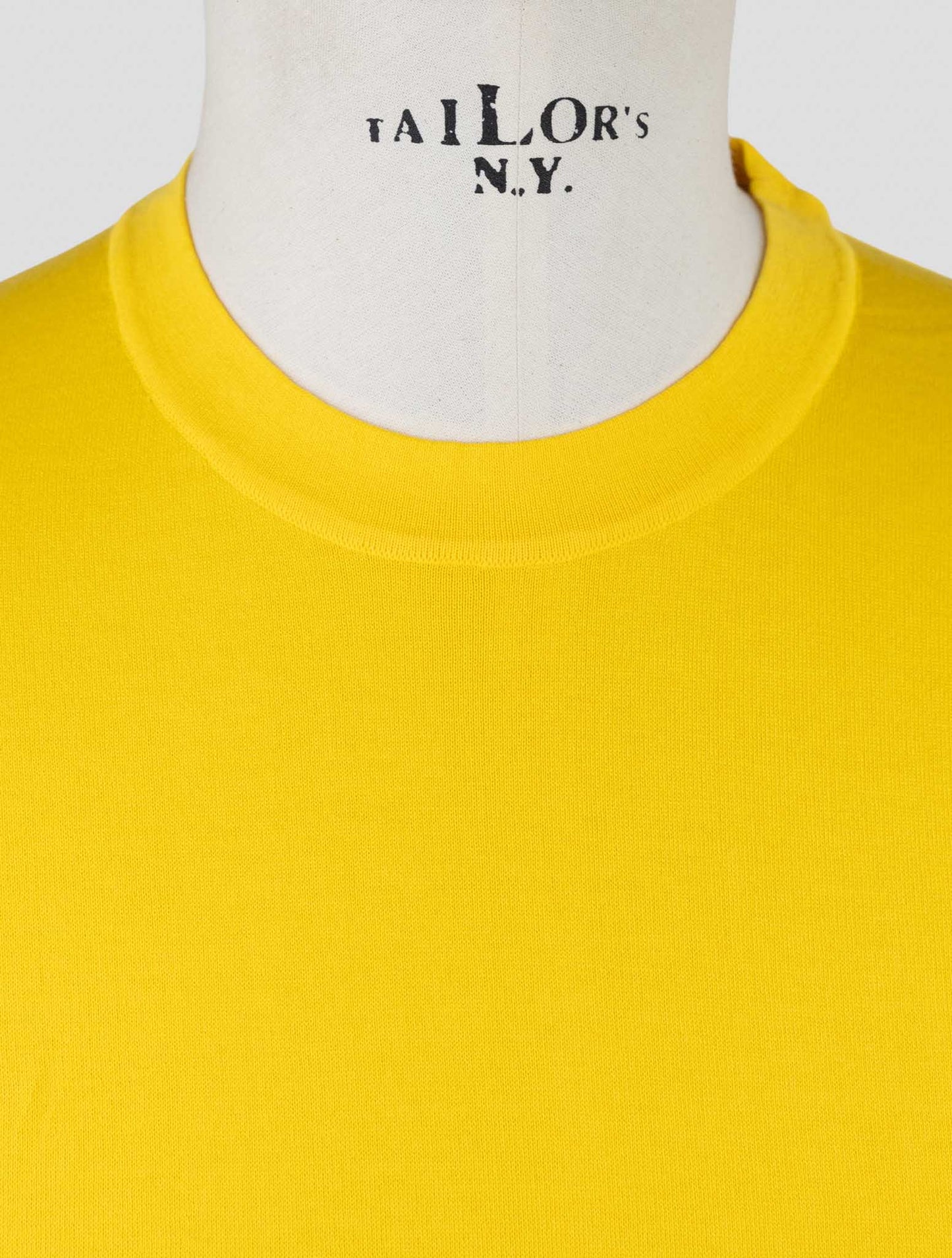 Kiton Yellow Cotton T-Shirt