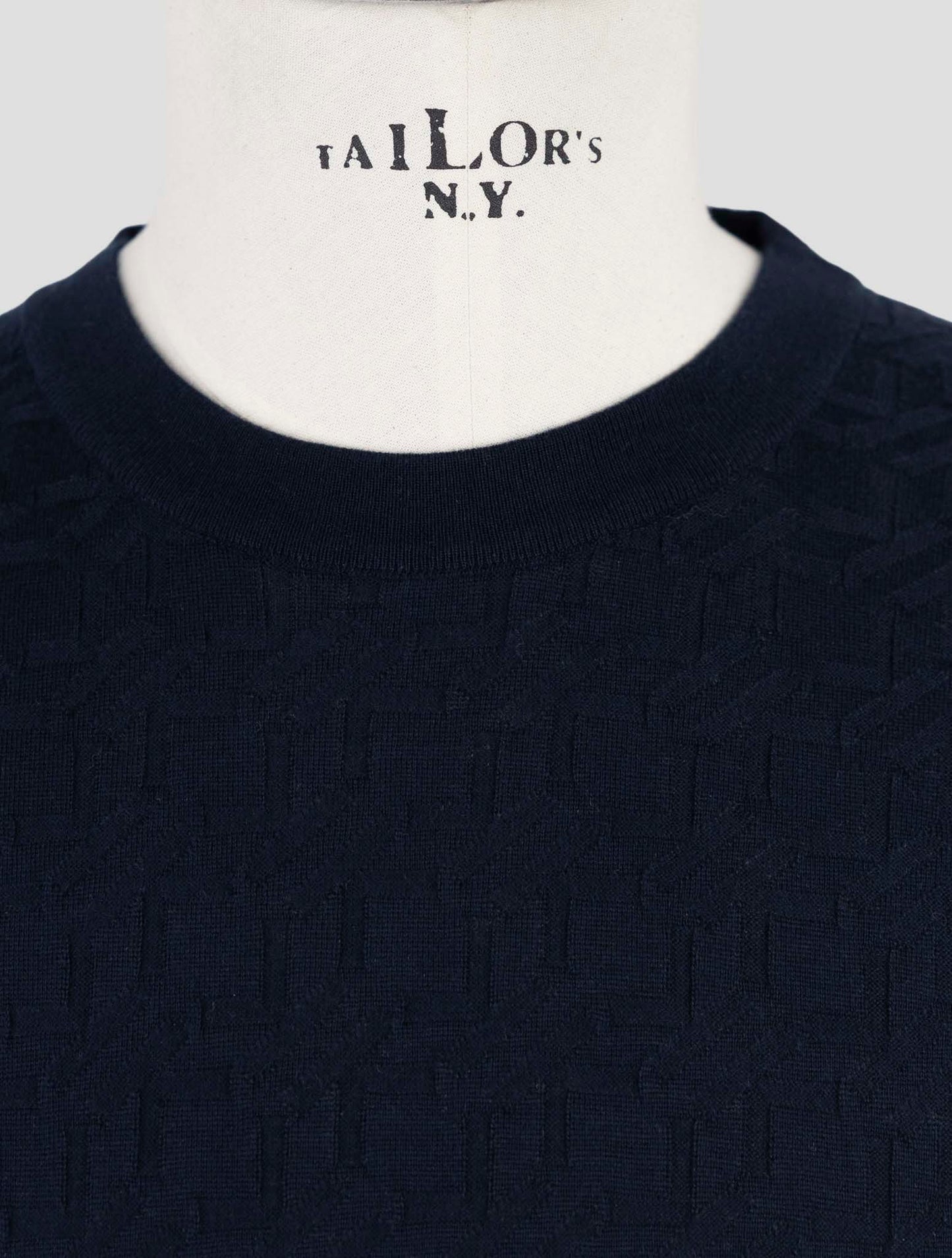 Kiton Blue Cotton T-Shirt