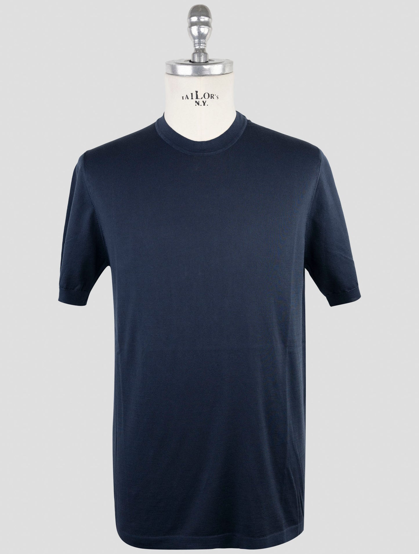 Kiton Blue Cotton T-Shirt