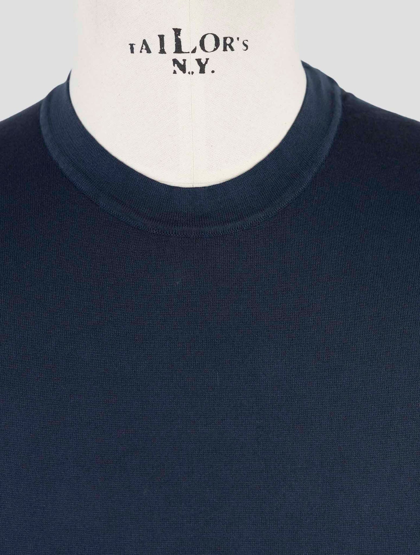 Kiton Blue Cotton T-Shirt