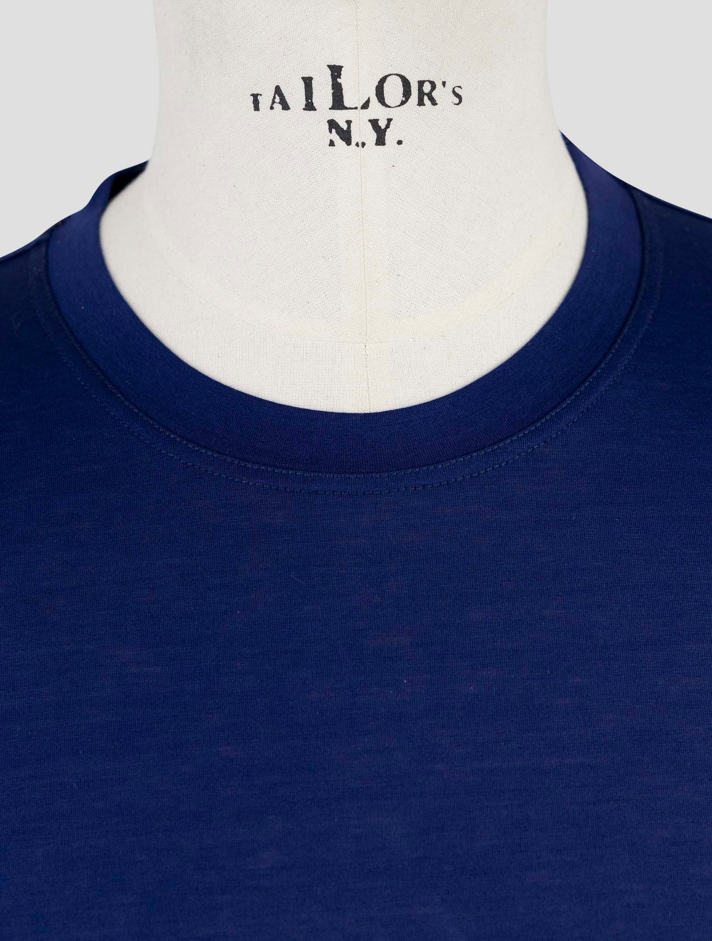 Kiton Blue Cotton T-Shirt