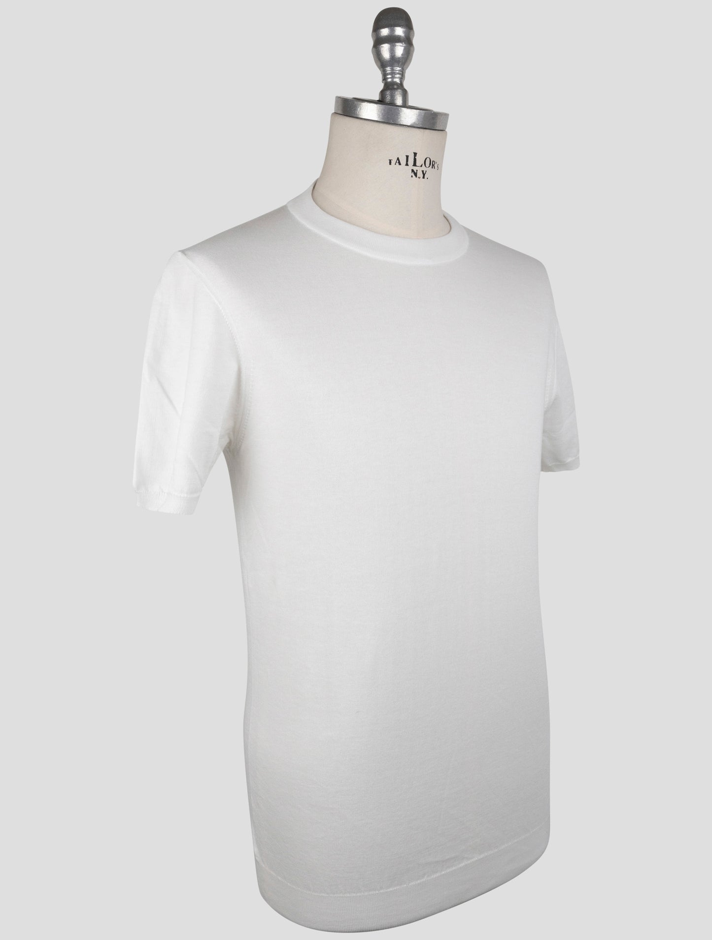 Kiton White Cotton T-Shirt