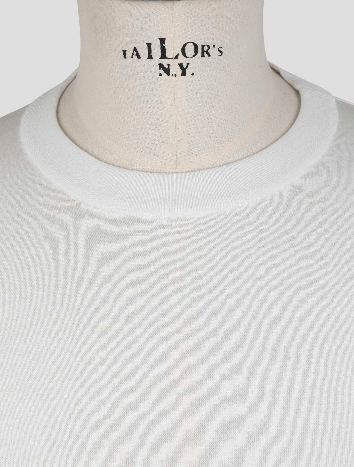 Kiton White Cotton T-Shirt