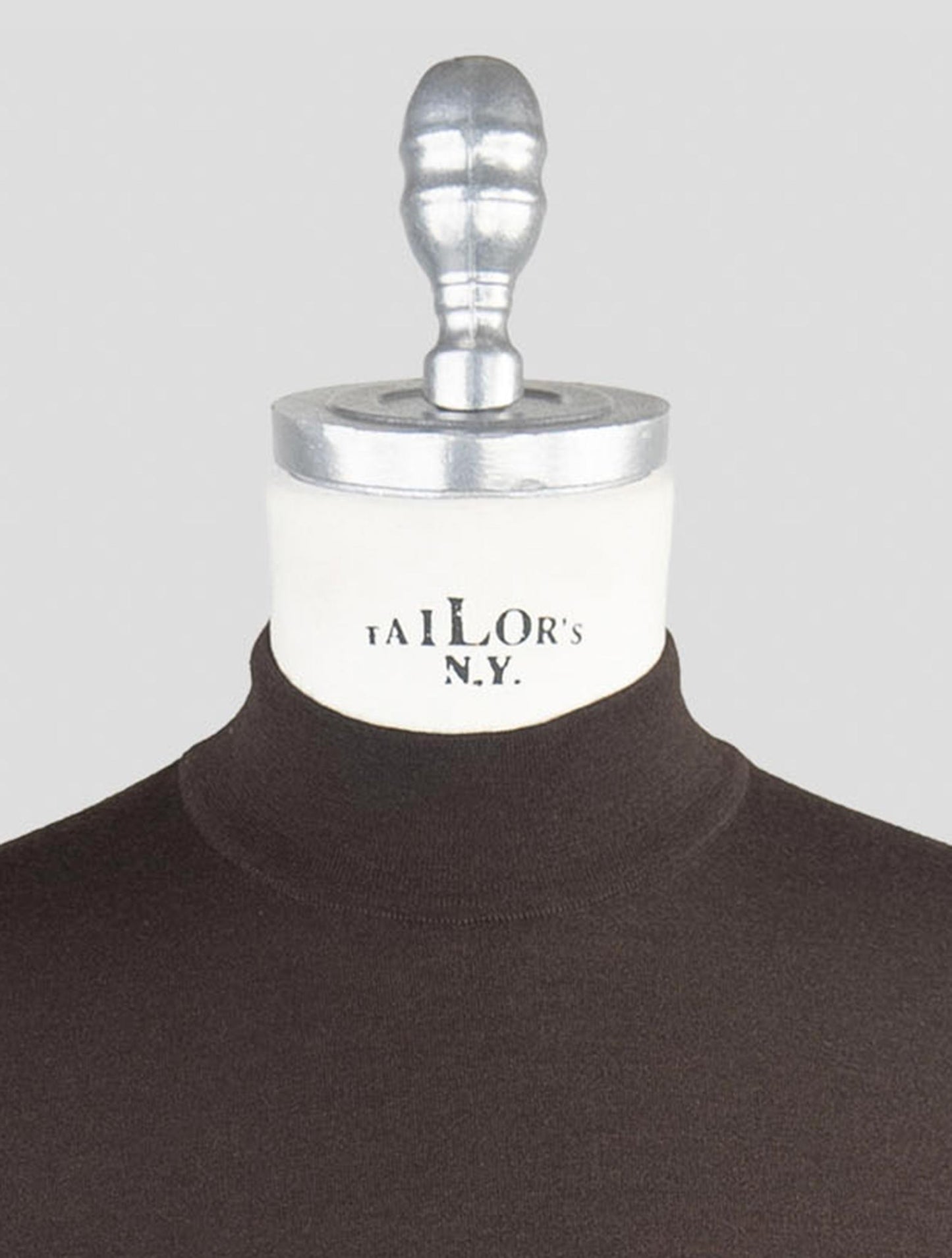Kiton Brown Cashmere sILK Sweater Half Neck