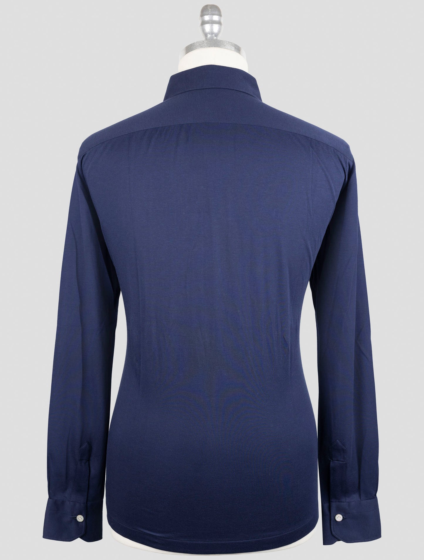 Kiton Blue Cotton Sweater Polo