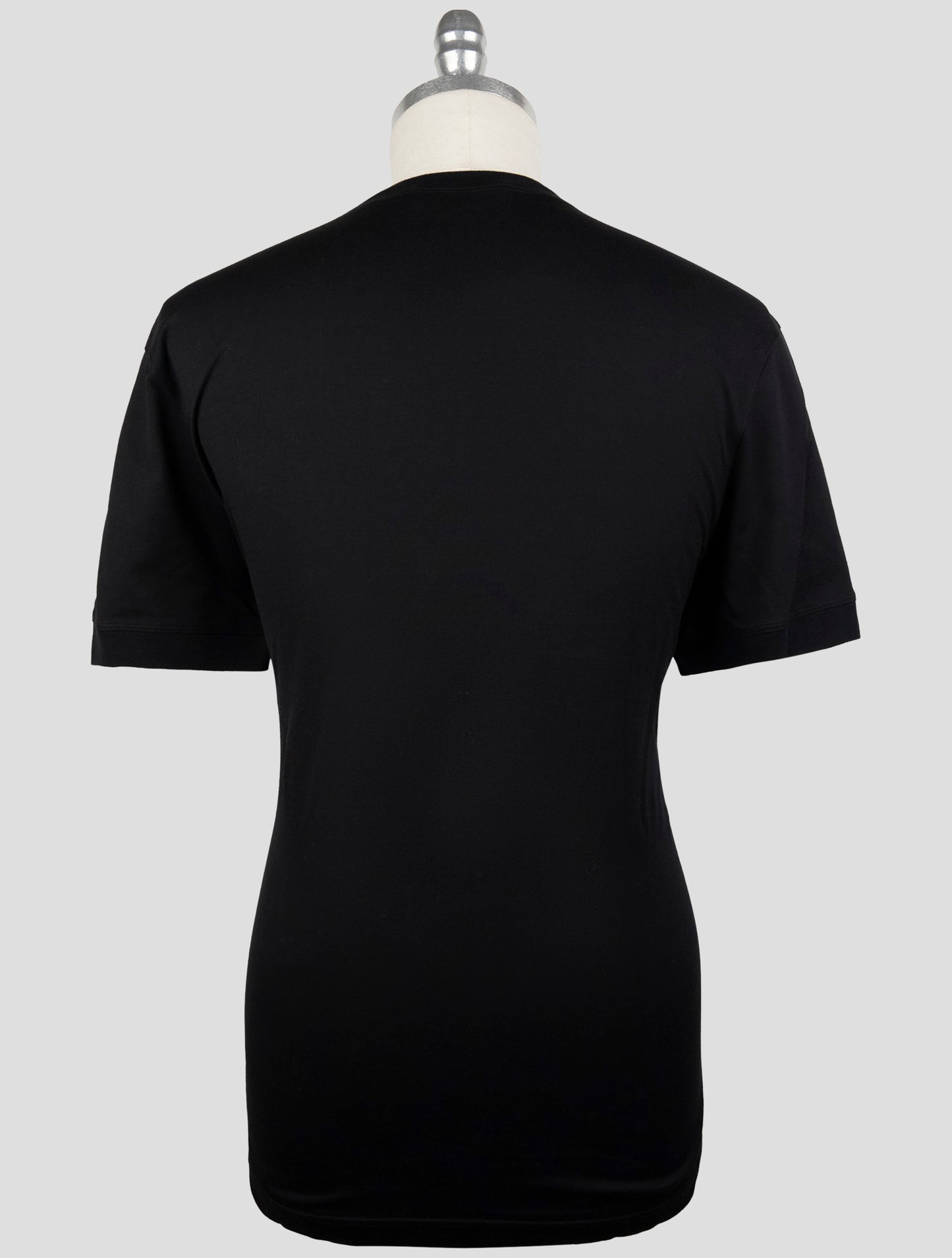 Kiton Knt Black Cotton T-Shirt