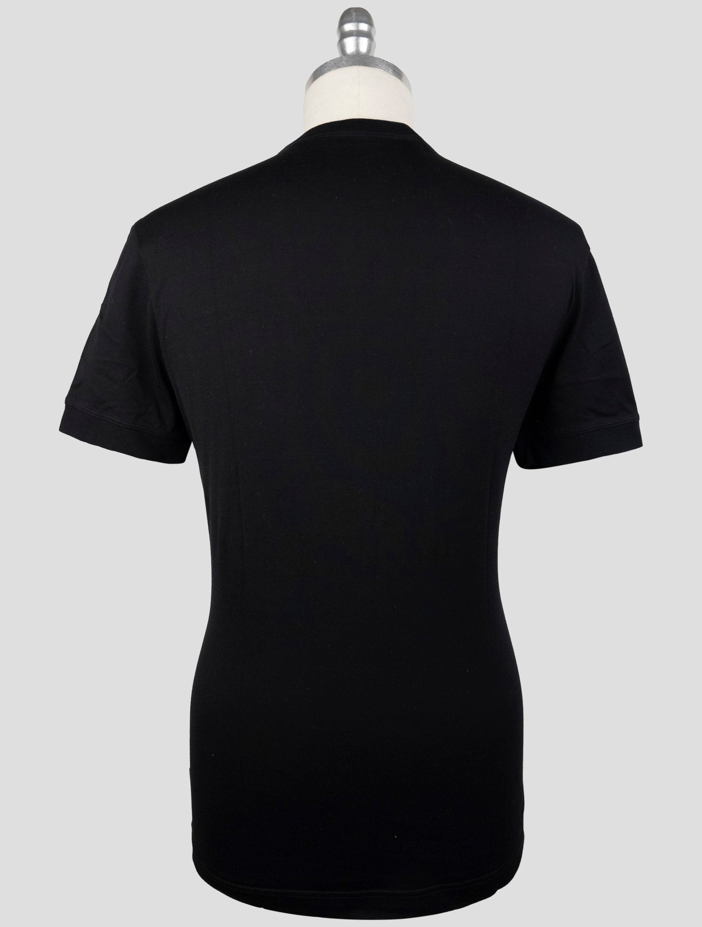Kiton Knt Black Cotton T-Shirt