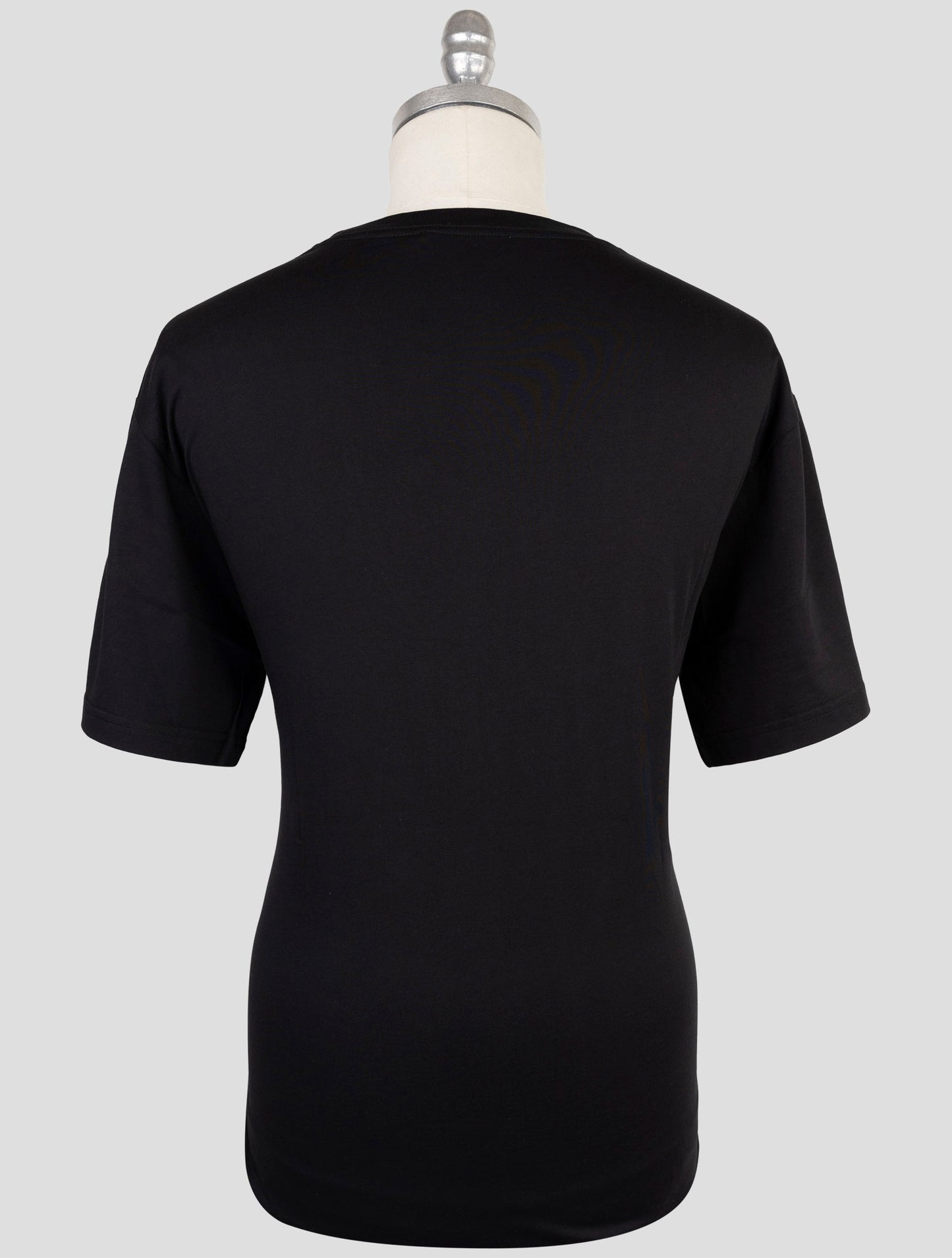 Kiton Knt Black Cotton T-Shirt