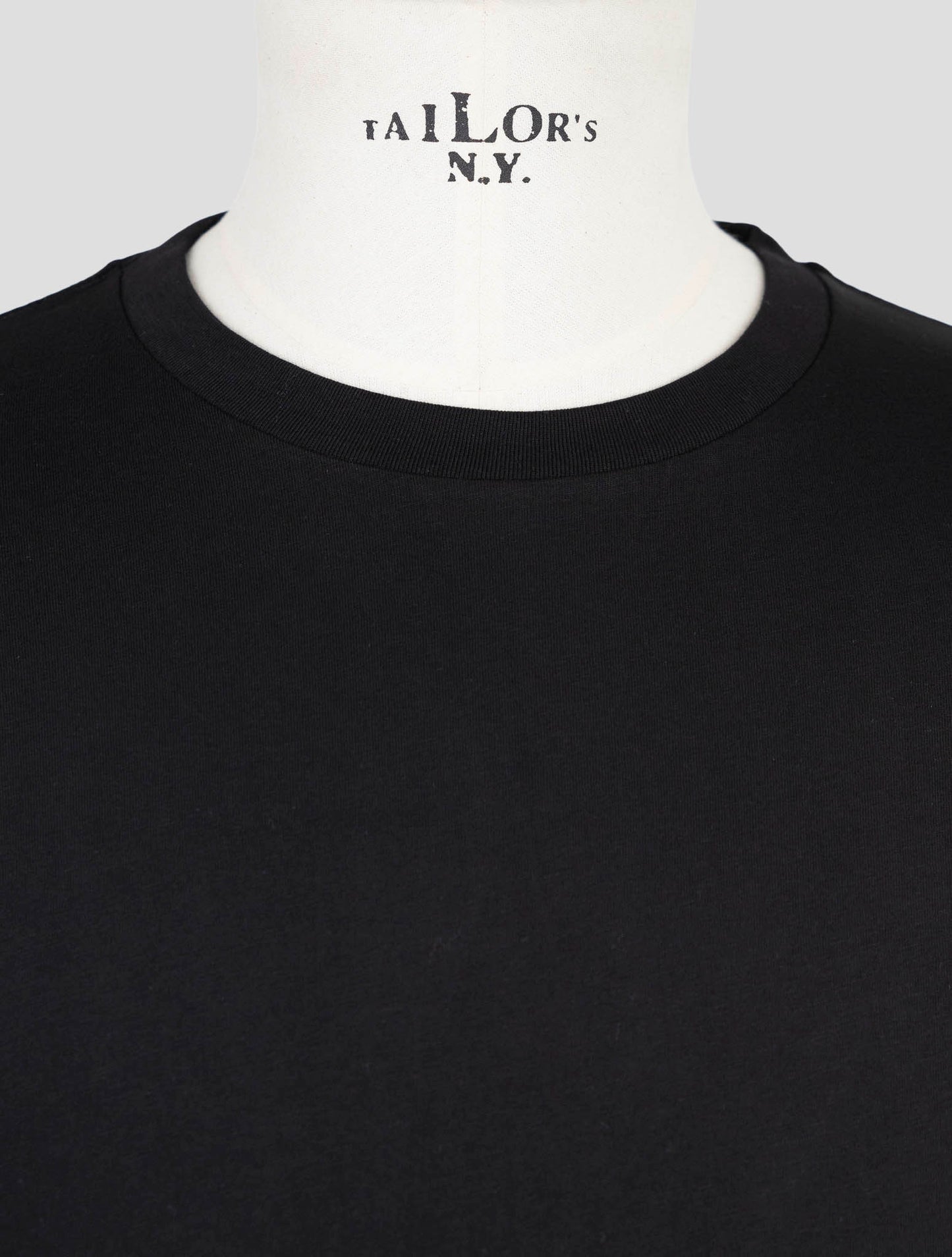 Kiton Knt Black Cotton T-Shirt