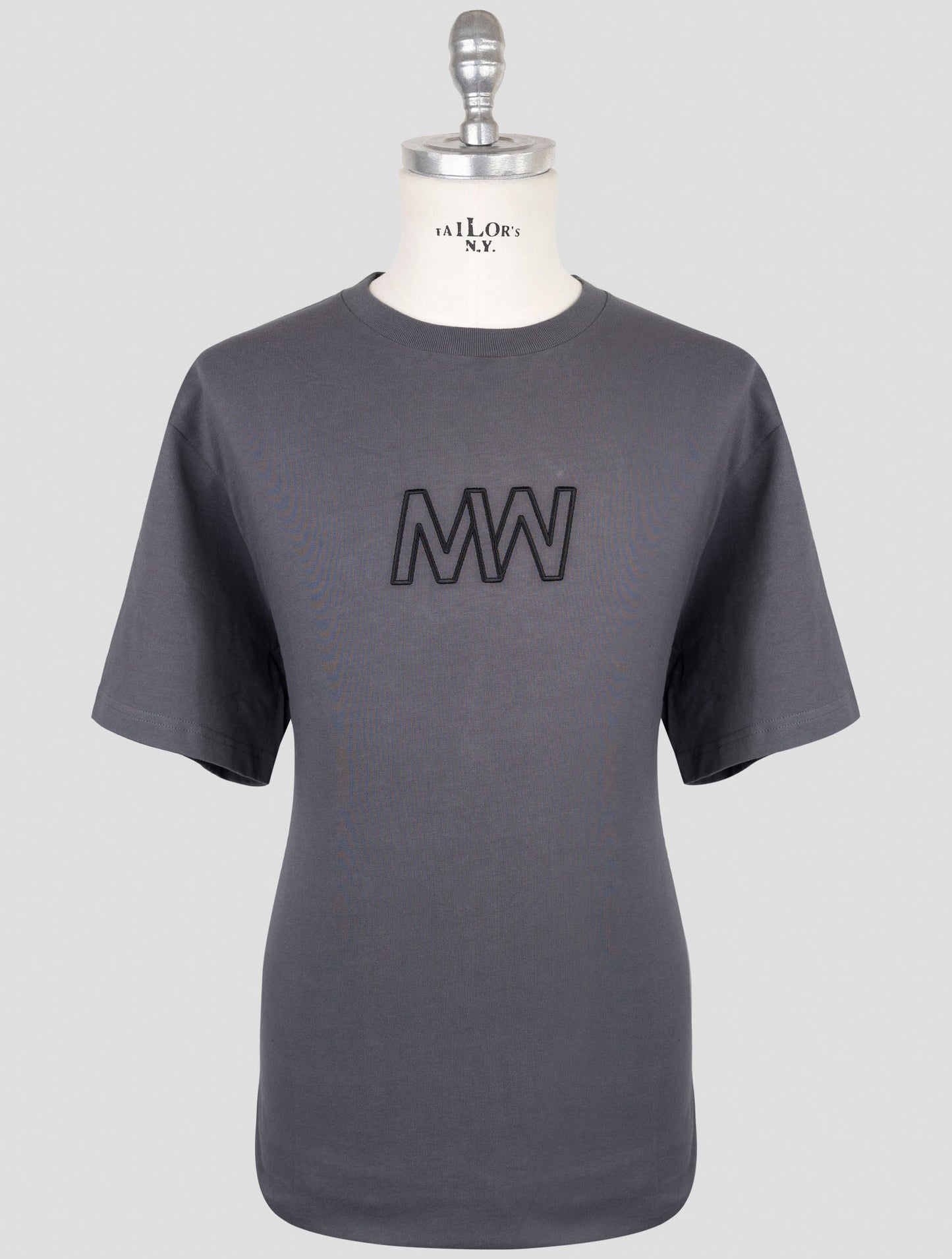 Kiton Knt Gray Cotton T-Shirt