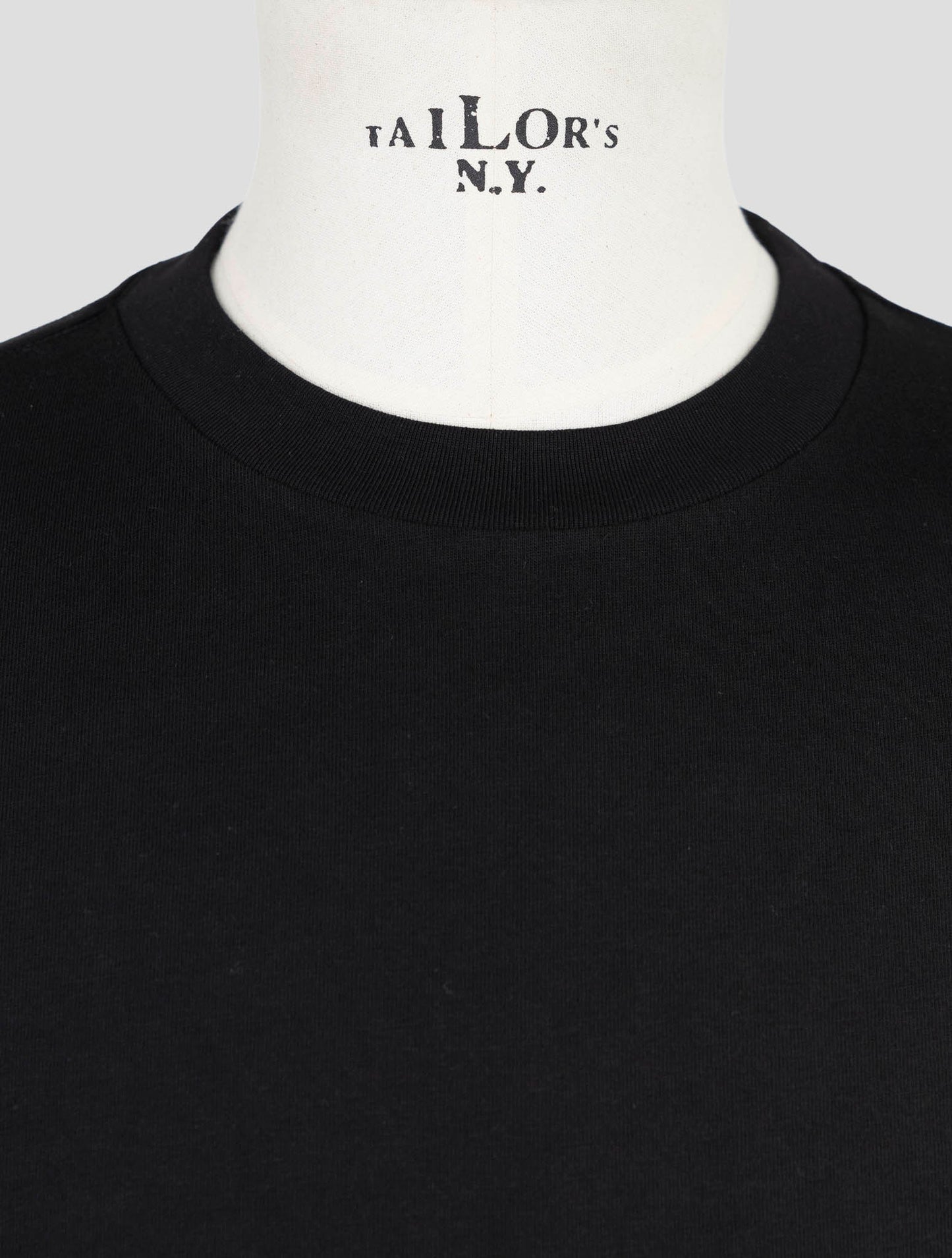 Kiton Knt Black Cotton T-Shirt