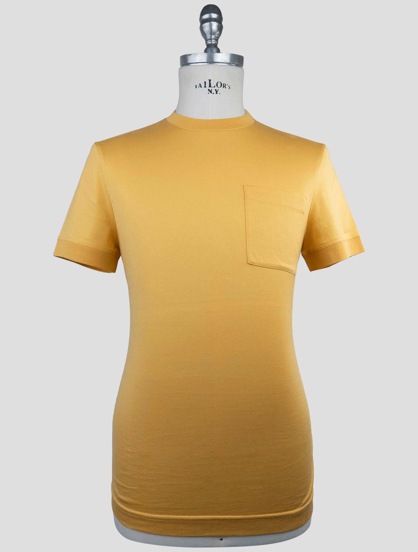 Kiton Knt Yellow Cotton T-Shirt