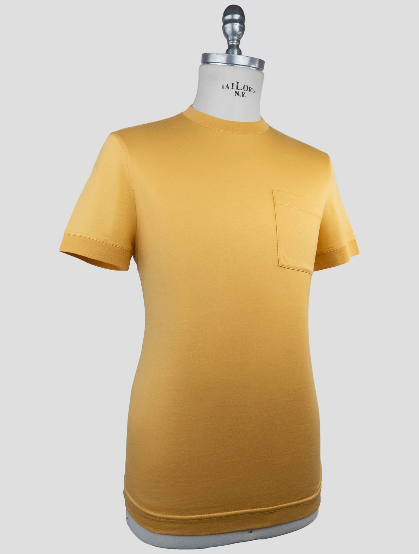 Kiton Knt Yellow Cotton T-Shirt