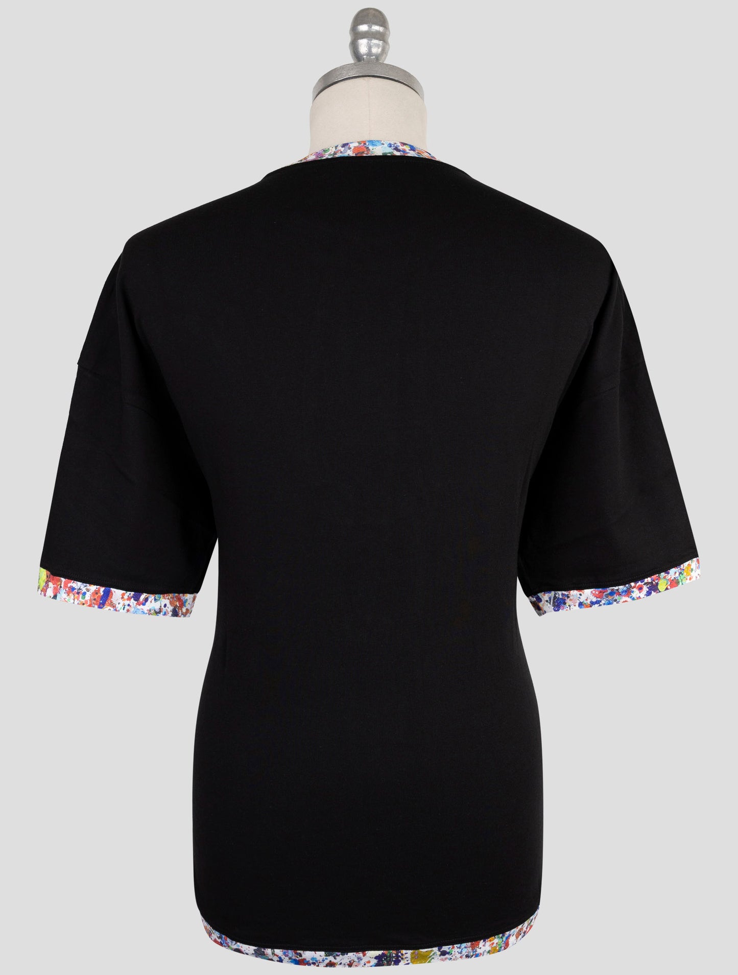 Kiton Knt Black Cotton T-Shirt
