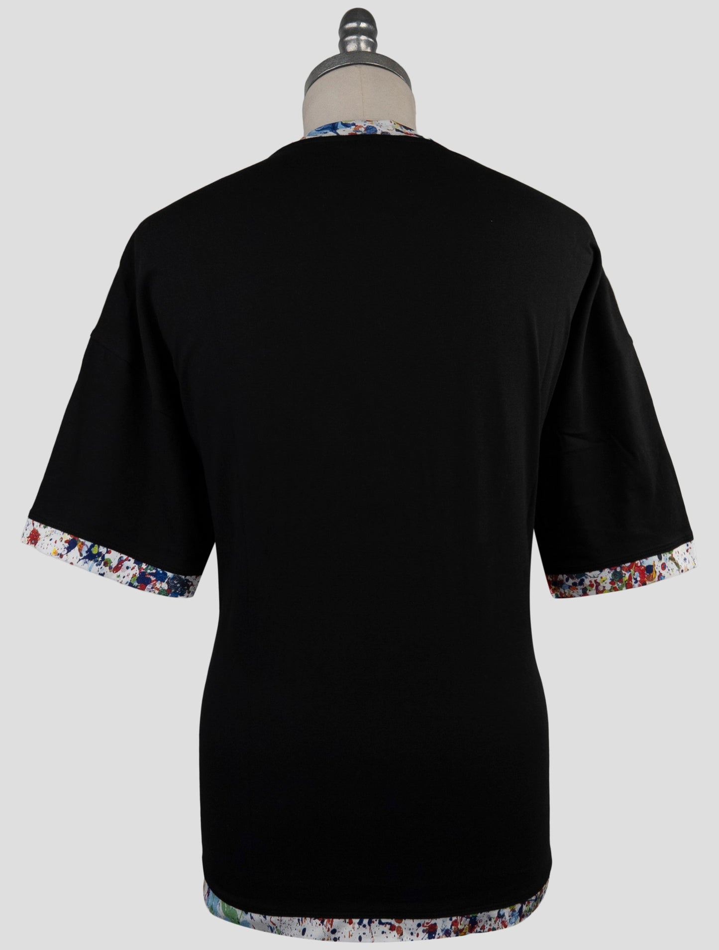 Kiton Knt Black Cotton T-Shirt