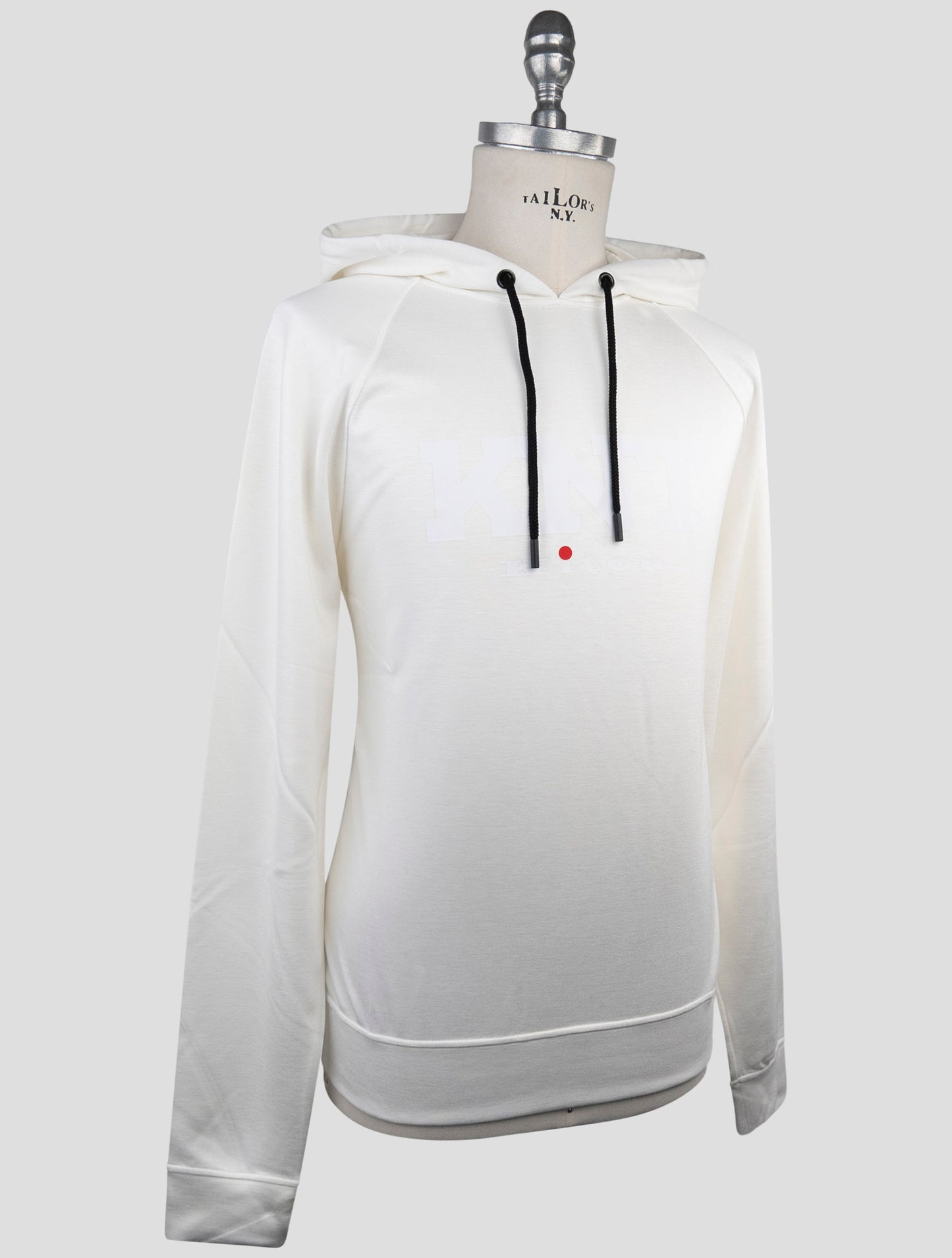 Kiton Knt White Viscose Ea Sweater Hoodie