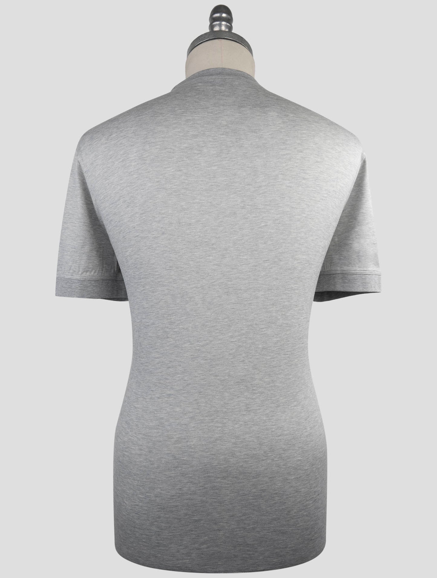 Kiton Knt Gray Cotton T-Shirt