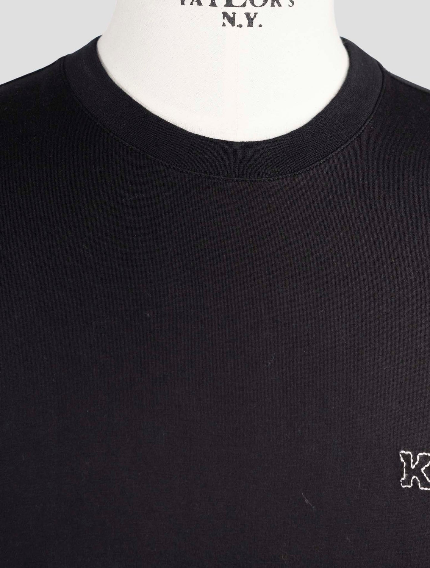 Kiton Knt Black Cotton T-Shirt