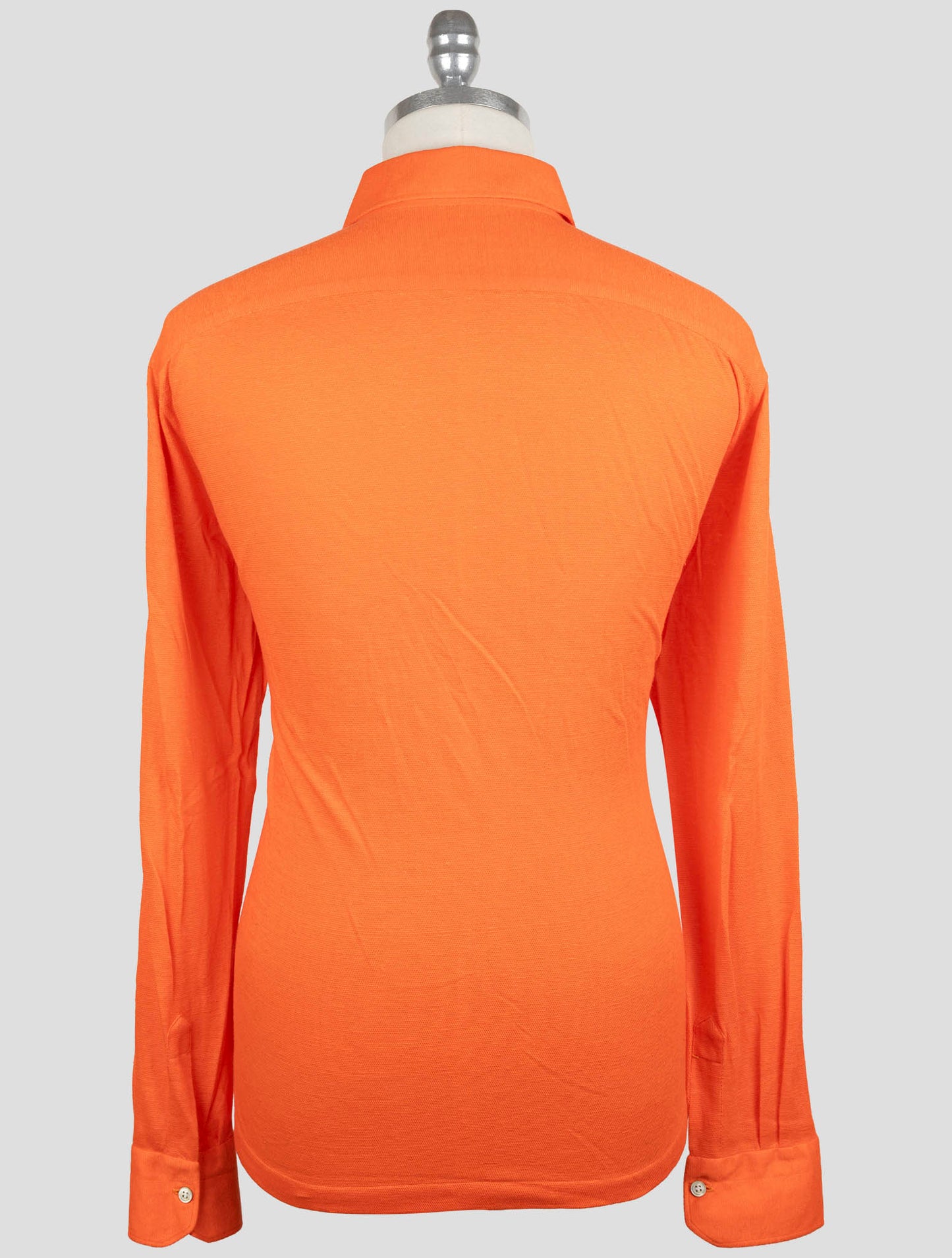 Kiton Orange Linen Cotton Sweater Polo