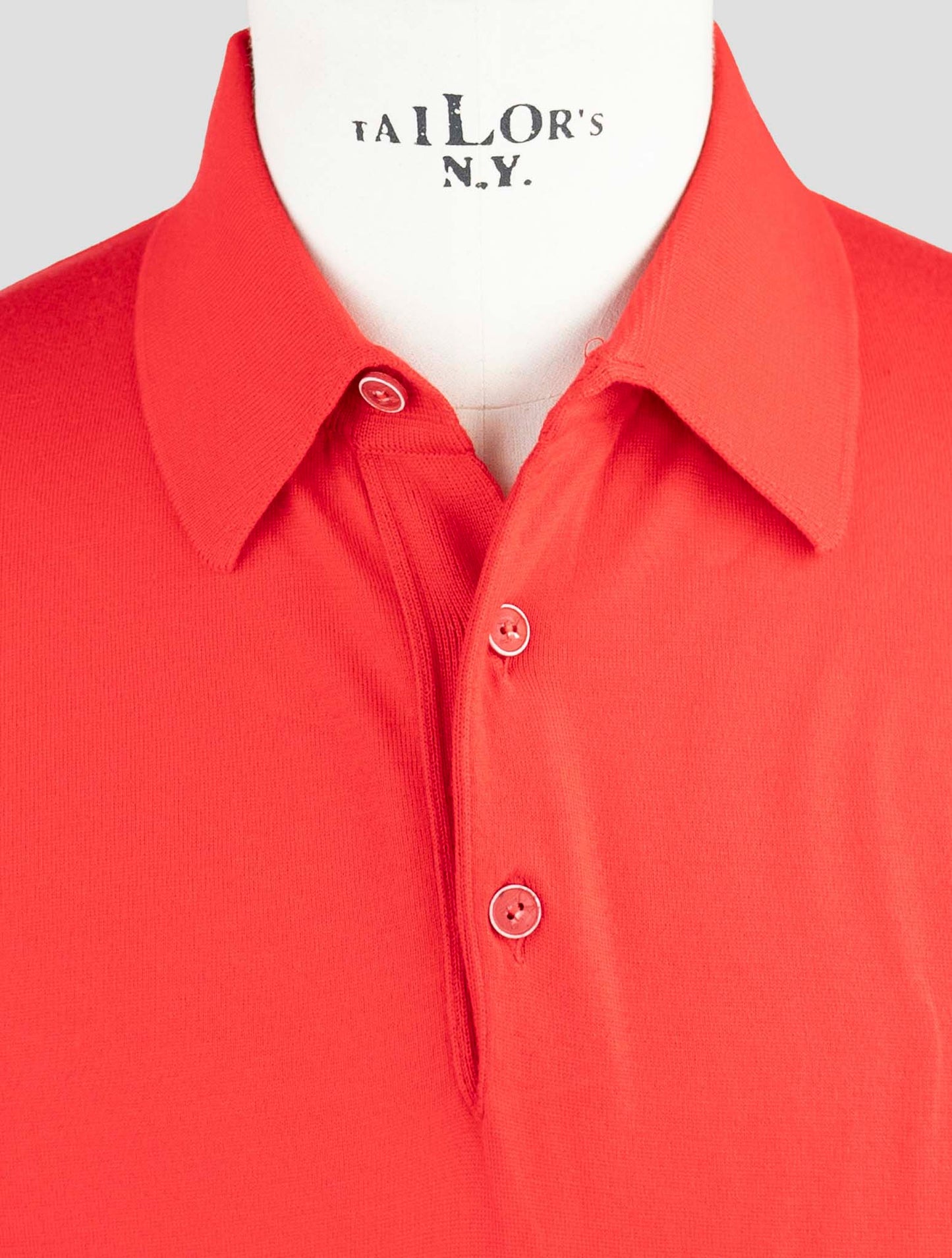 Kiiton Red Cotton Sweater Polo