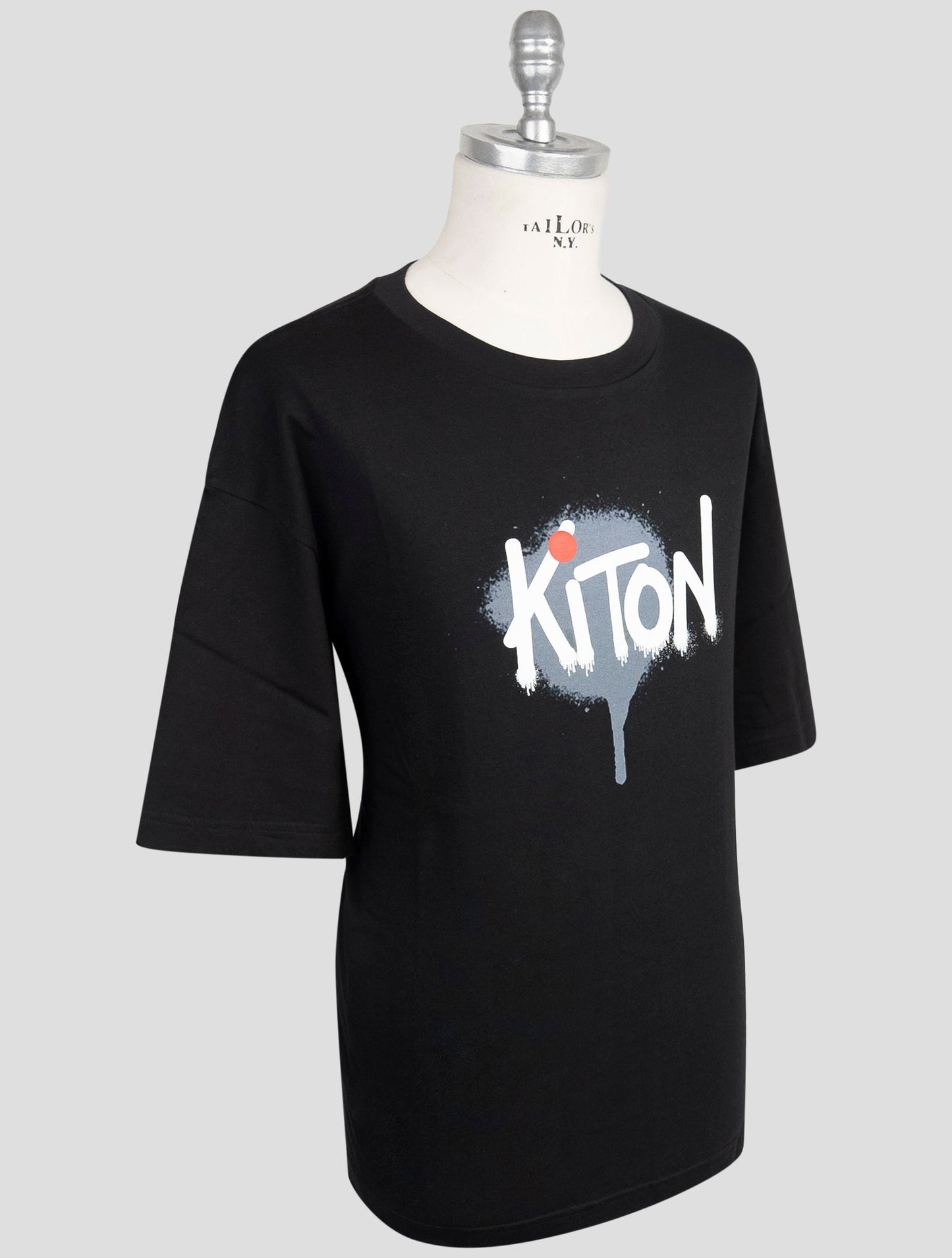 Kiton Blue Cotton T-Shirt