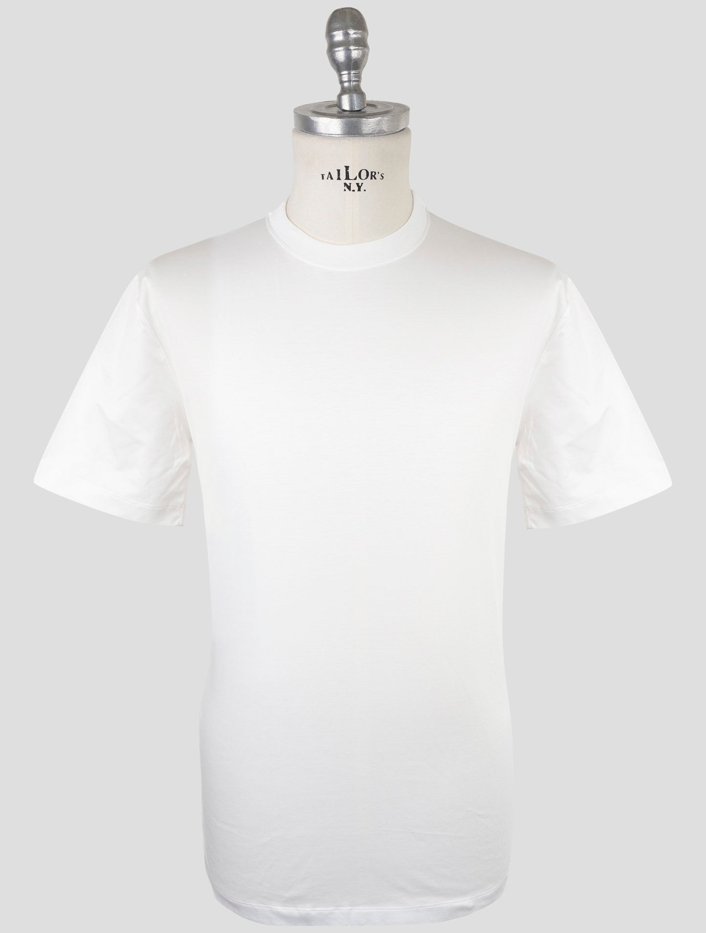 Kiton White Cotton T-Shirt
