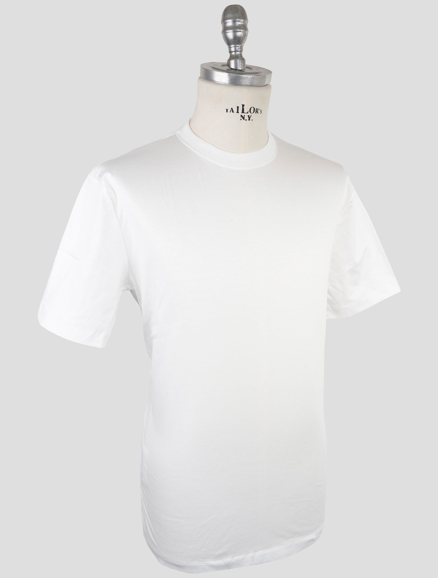 Kiton White Cotton T-Shirt