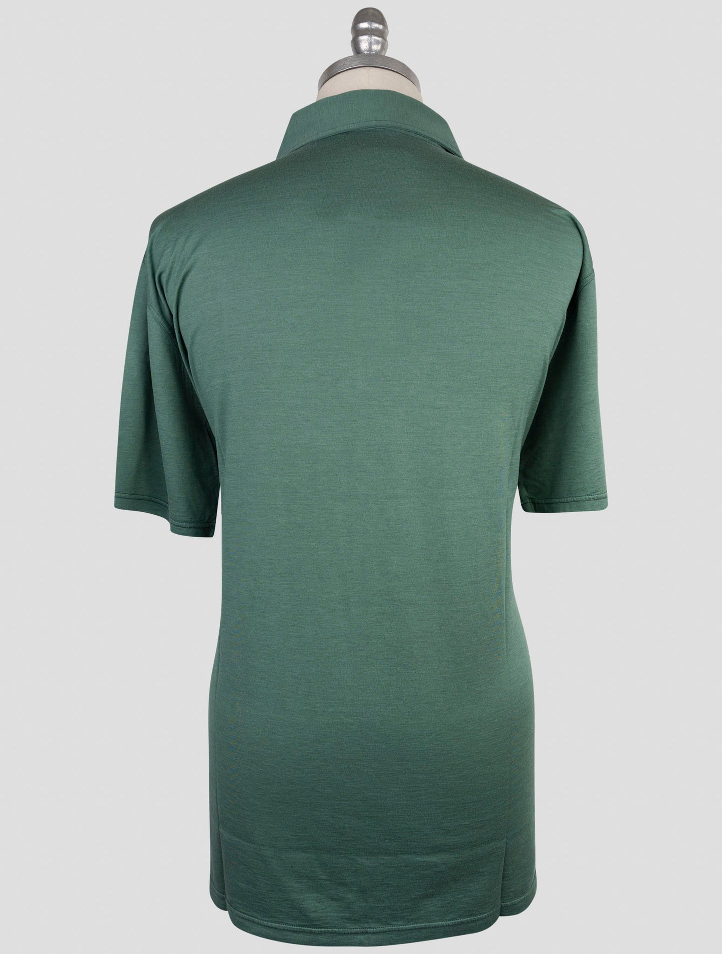 Kiton Green Silk Cotton Polo
