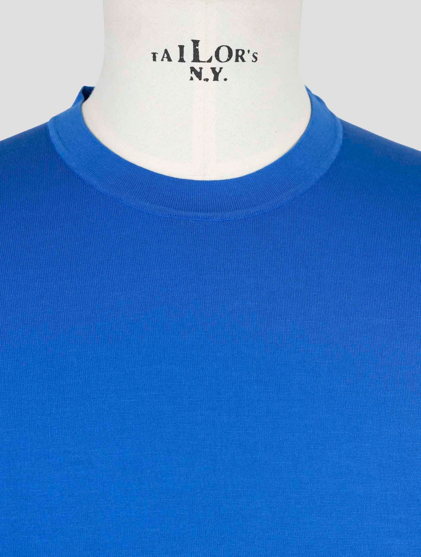 Kiton Blue Cotton T-Shirt