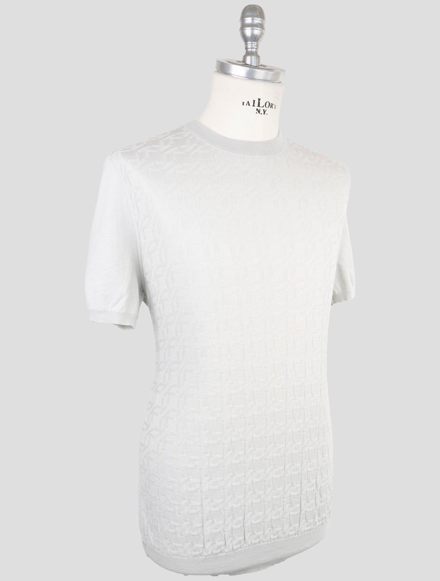 Kiton Gray Cotton T-Shirt
