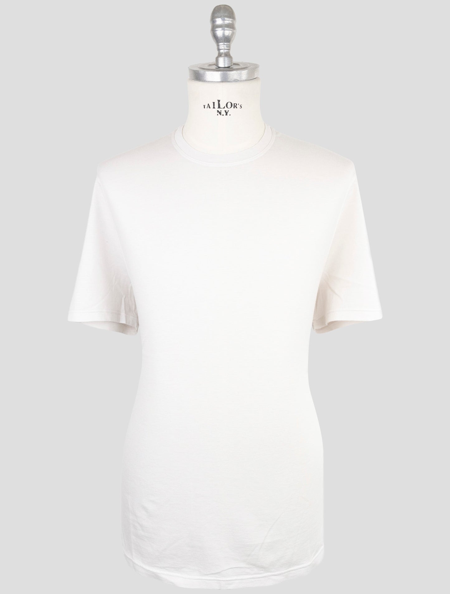Kiton Gray Cotton Cashmere T-Shirt