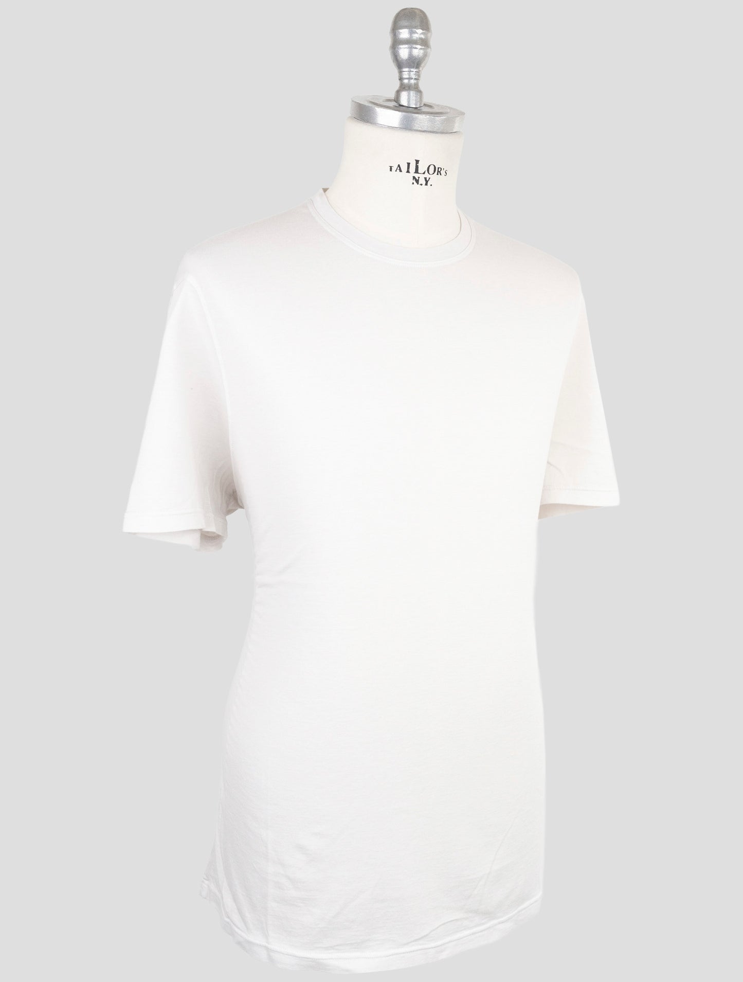 Kiton Gray Cotton Cashmere T-Shirt