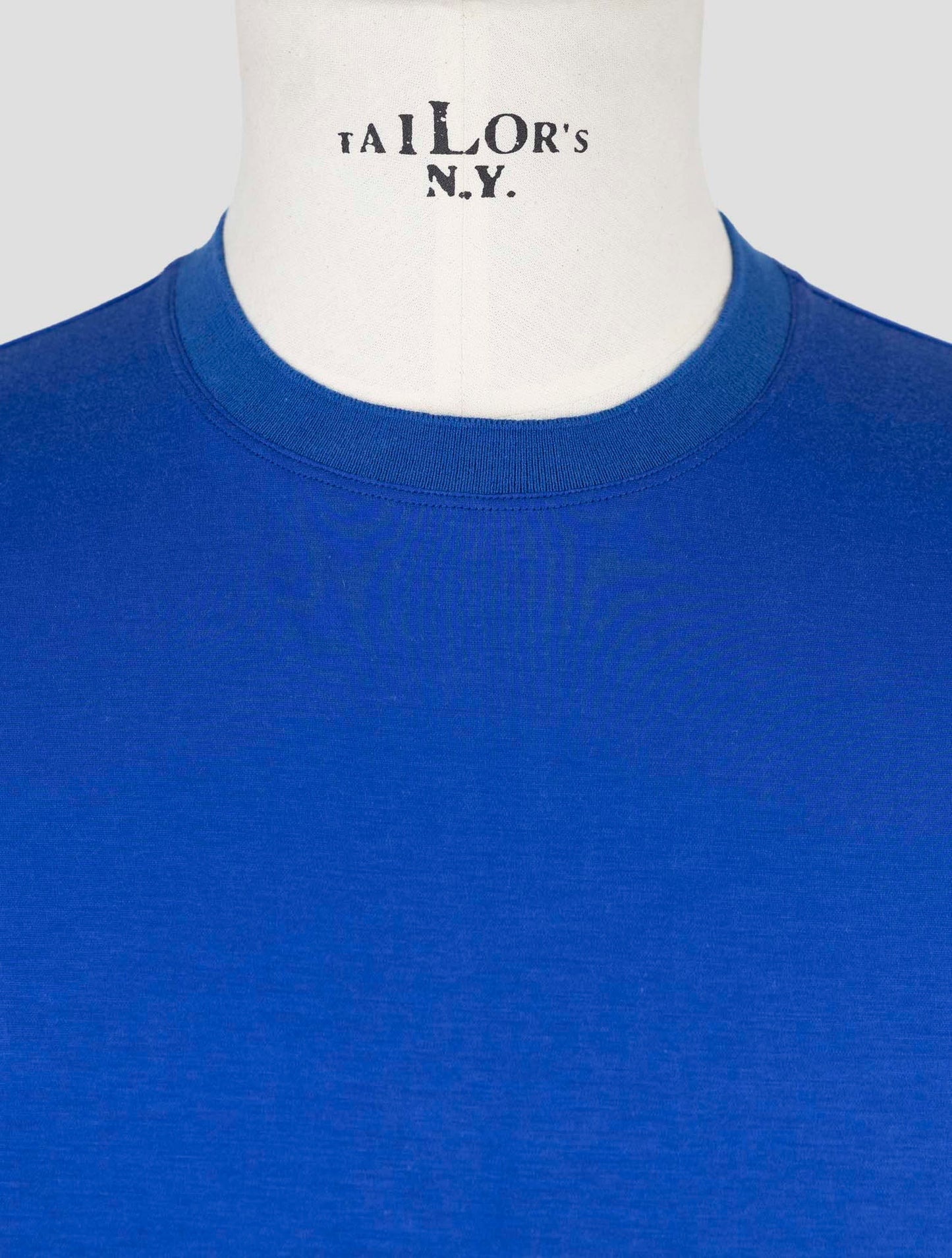 Kiton Blue Cotton T-Shirt