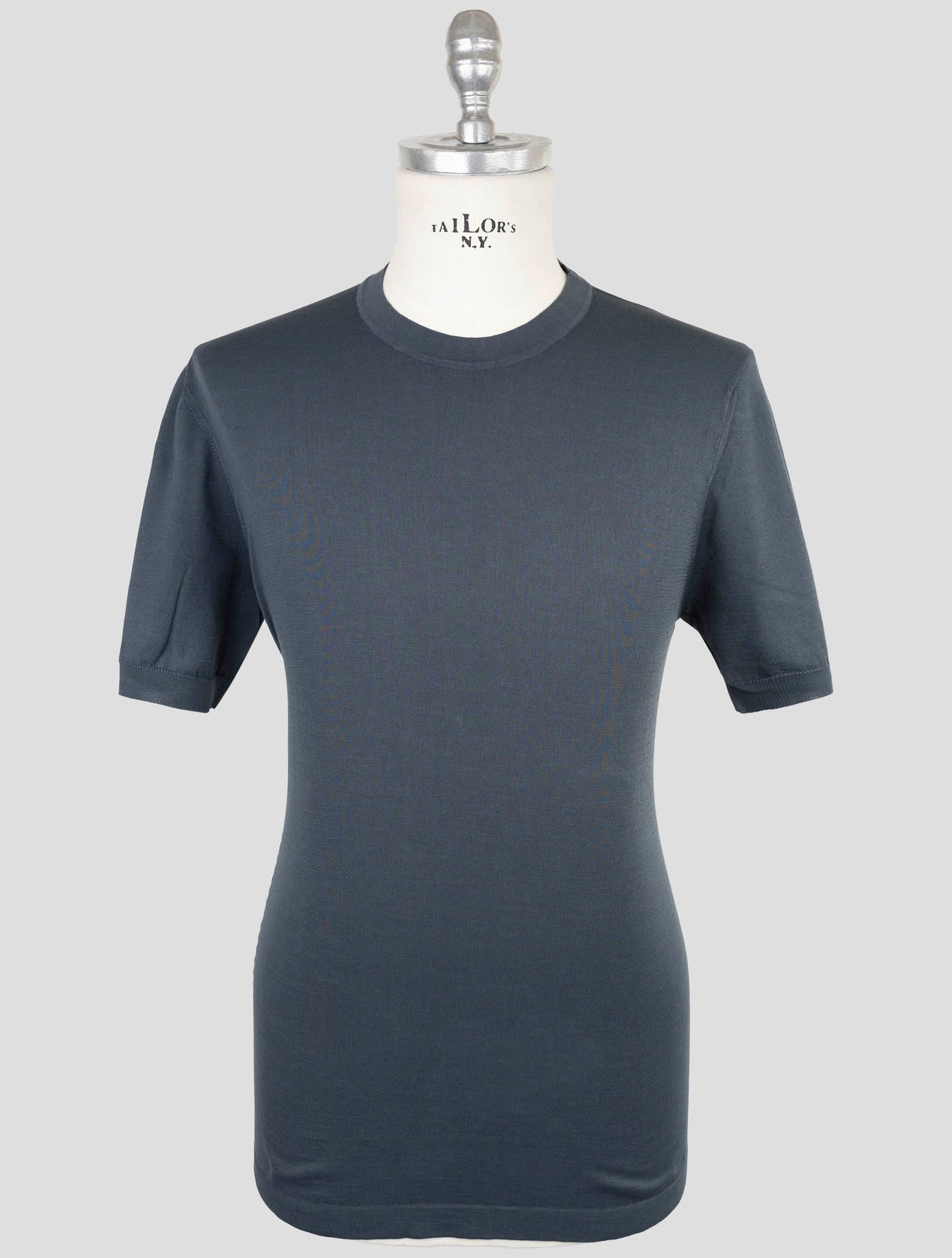 Kiton Blue Cotton T-Shirt