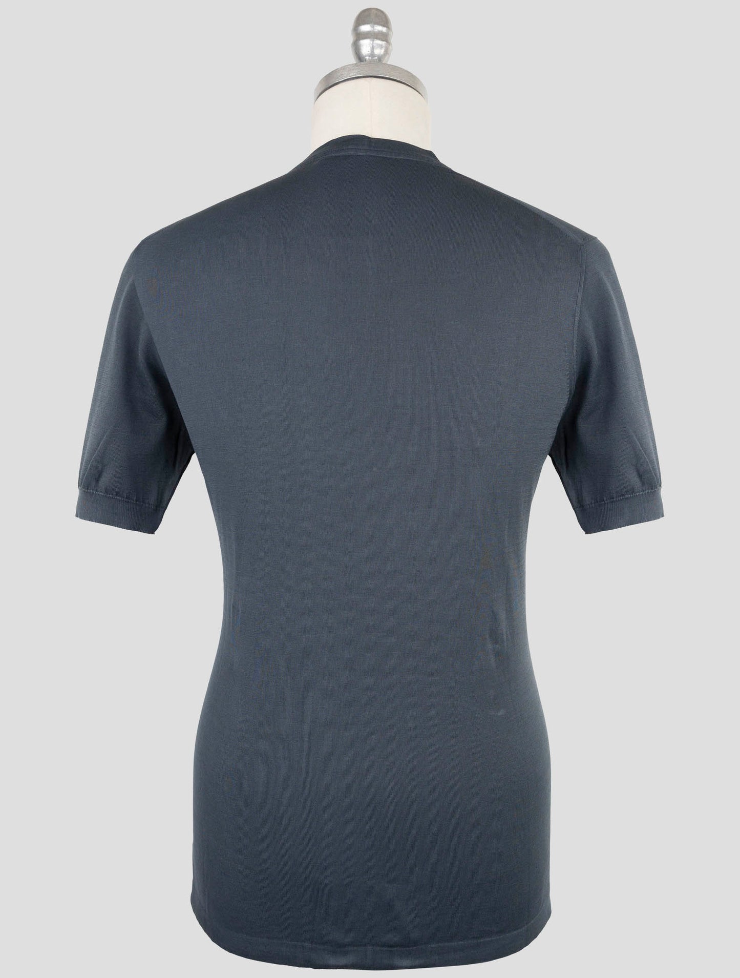 Kiton Blue Cotton T-Shirt