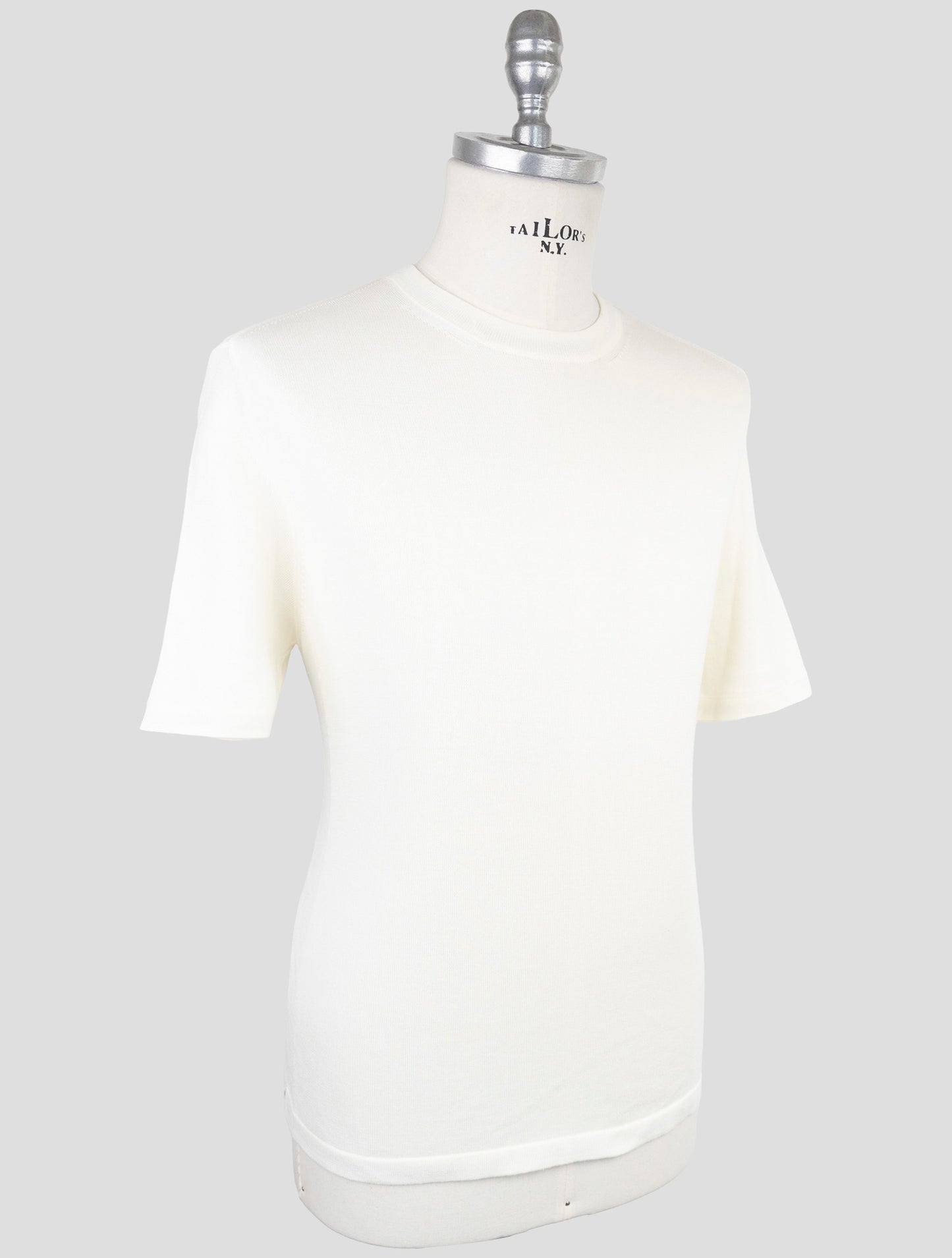 Kiton White Cotton T-Shirt
