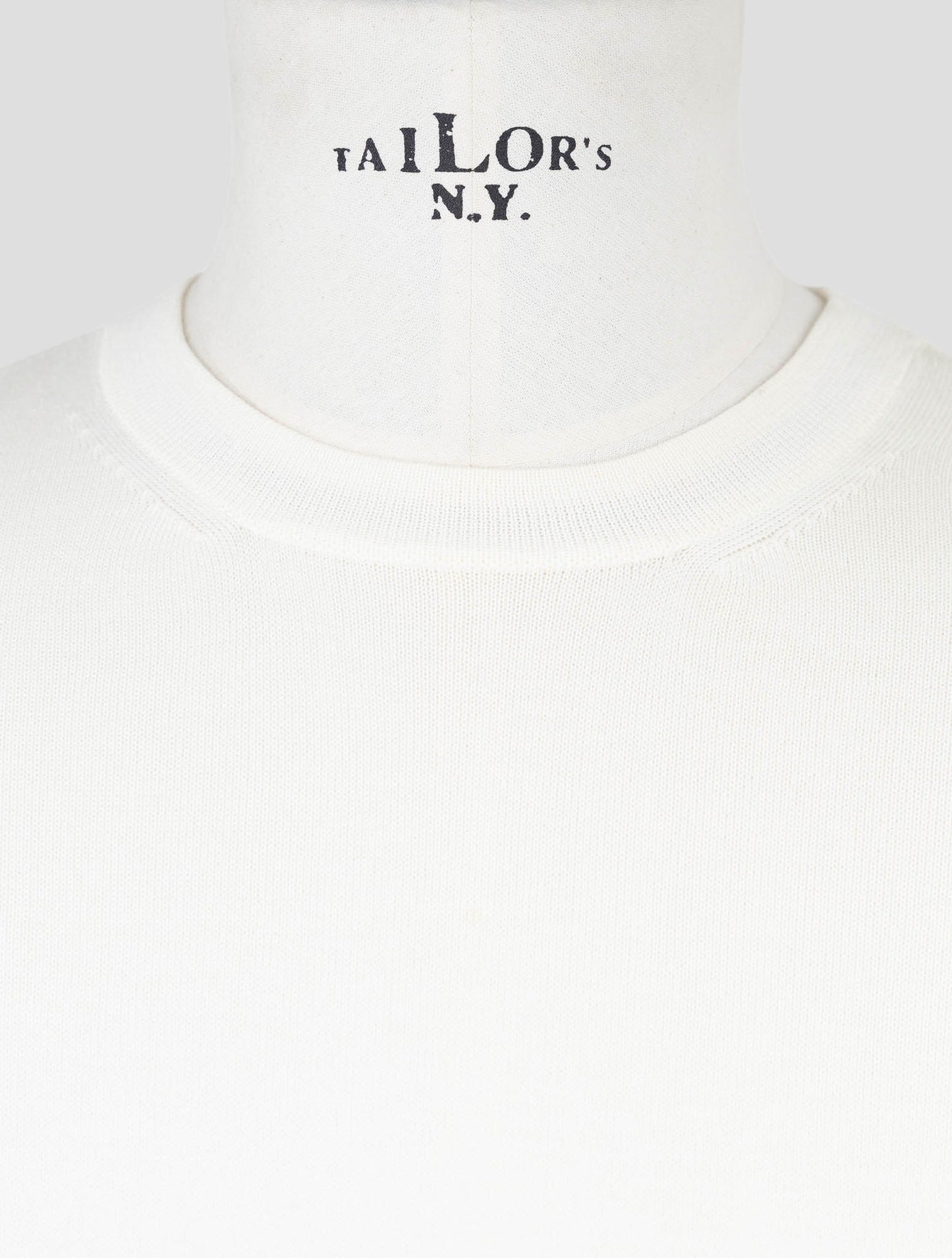 Kiton White Cotton T-Shirt