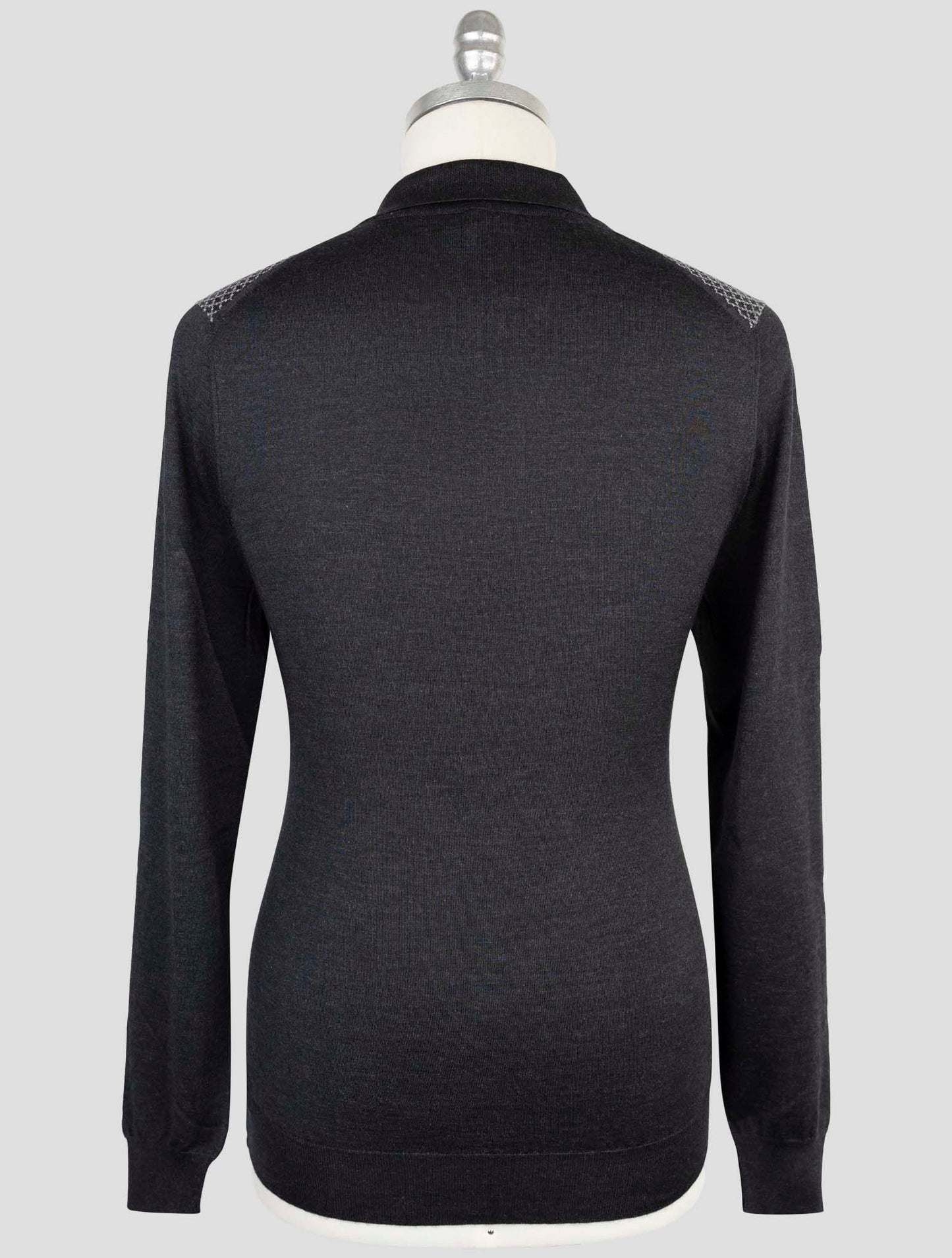 Kiton Blue Cashmere Silk Sweater Polo