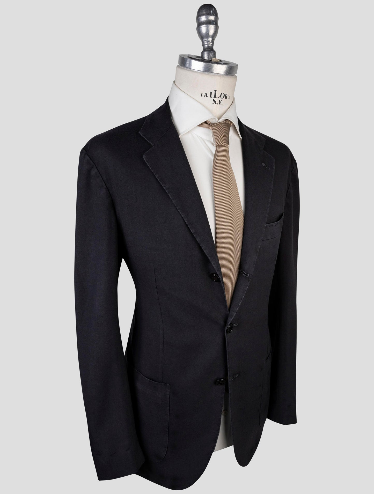 Kiton Black Cashmere Blazer