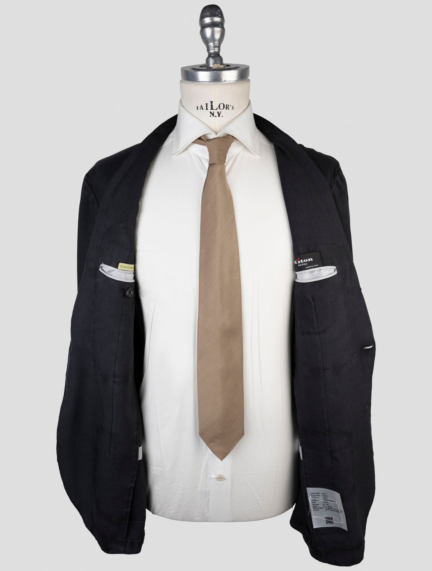 Kiton Black Cashmere Blazer