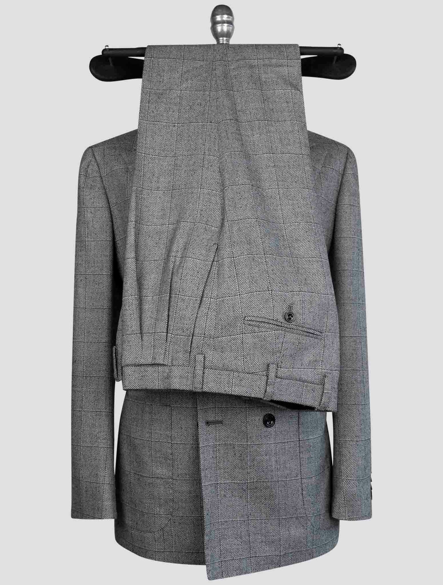 Kiton Gray Cashmere Silk Linen Suit