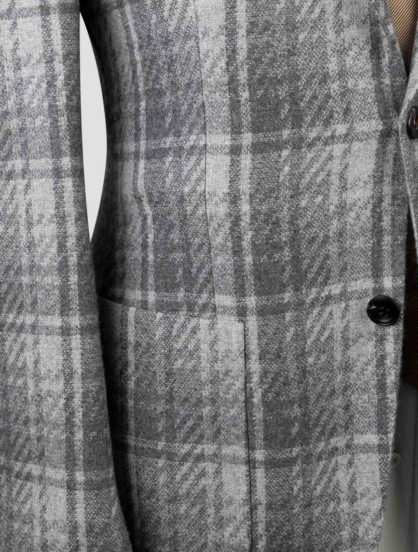Kiton Gray Cashmere Blazer