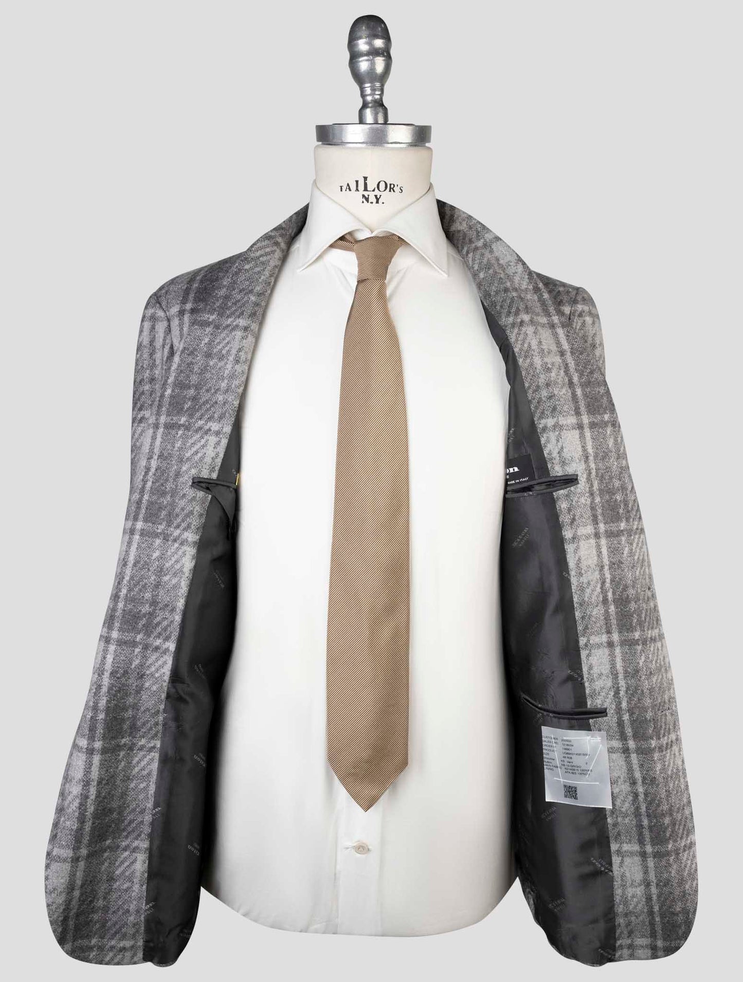 Kiton Gray Cashmere Blazer