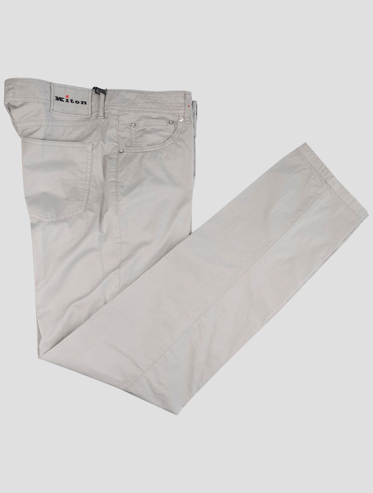 Kiton Gray Cotton Ea Jeans