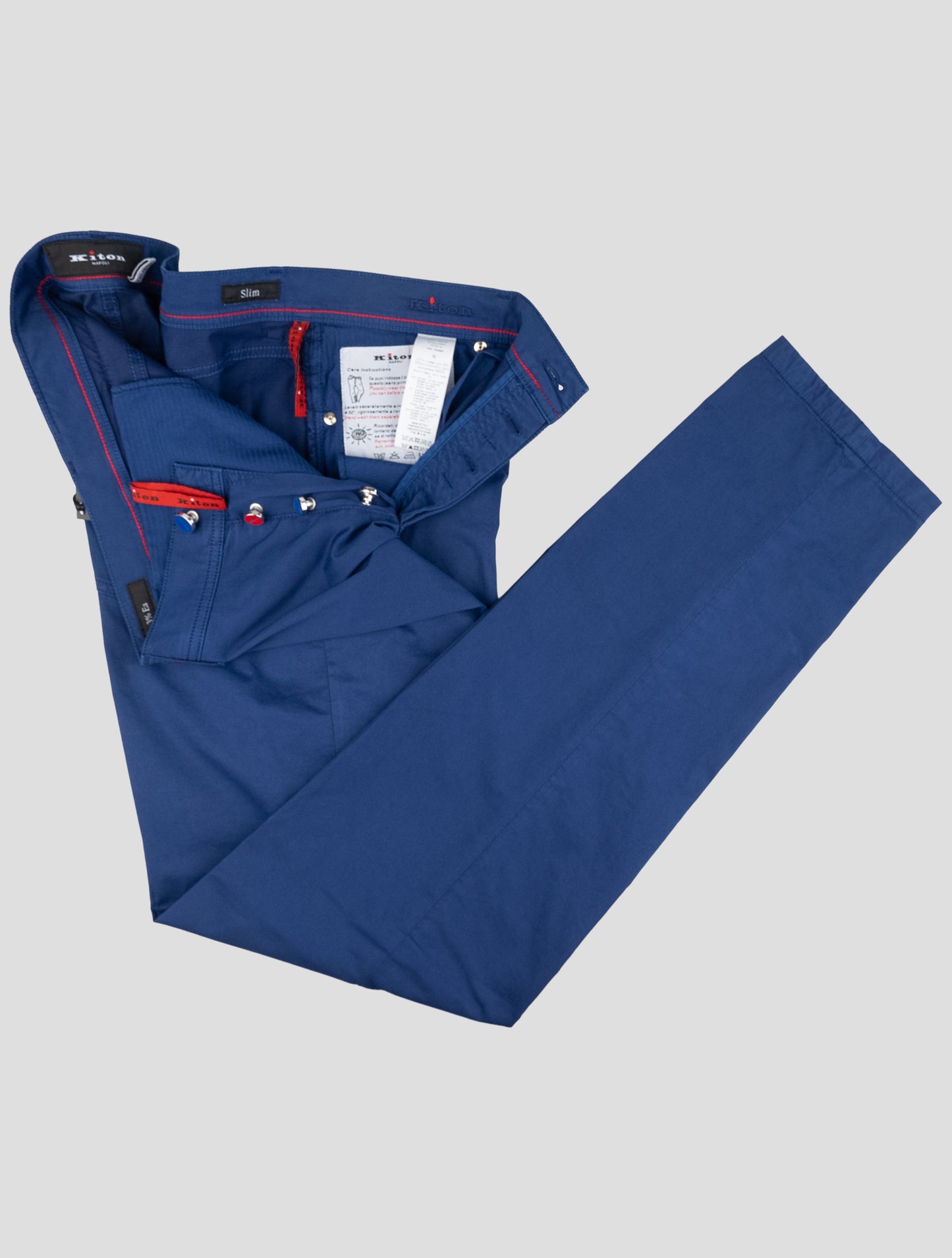 Kiton Blue Cotton Ea Jeans