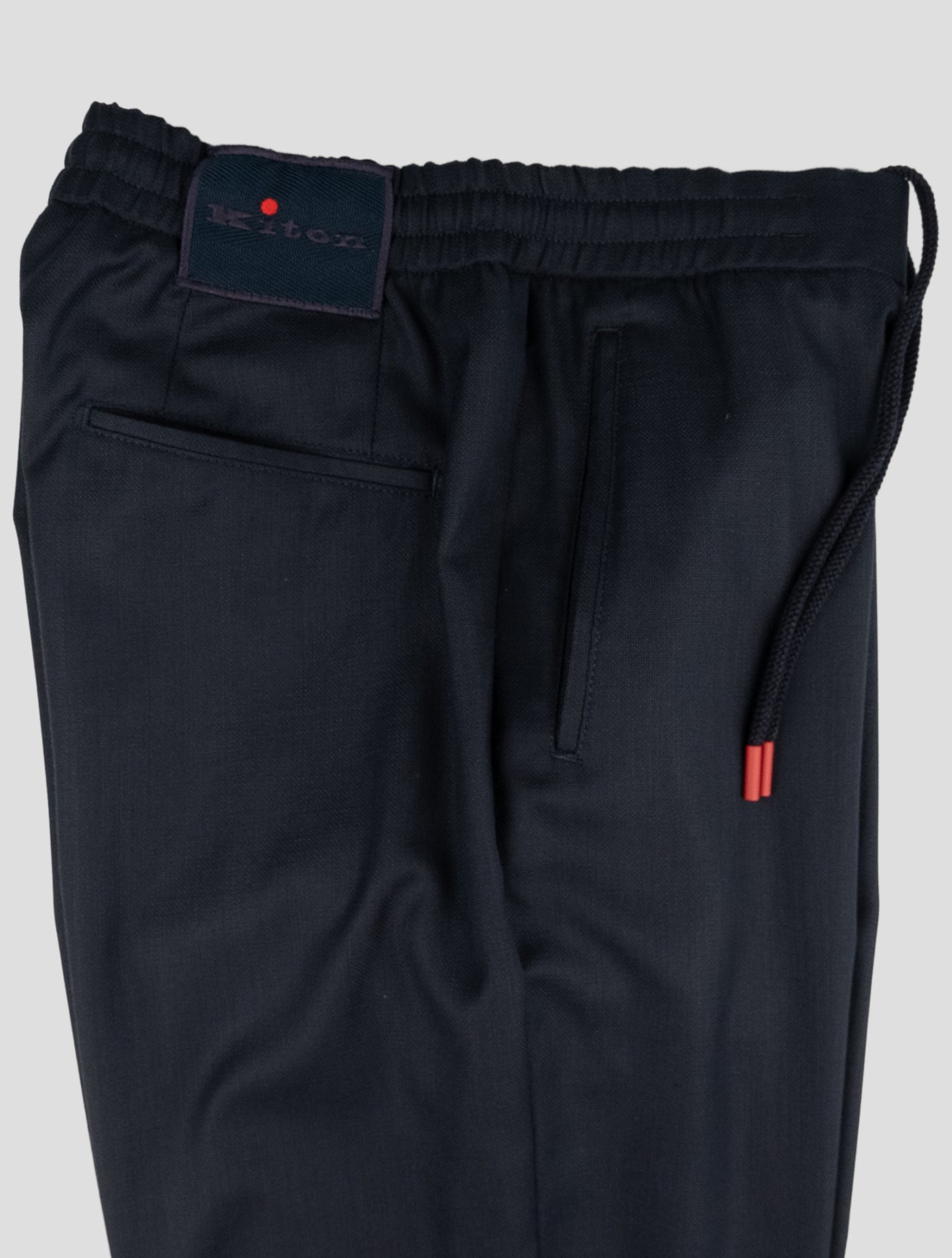 Kiton Blue Wool Pants