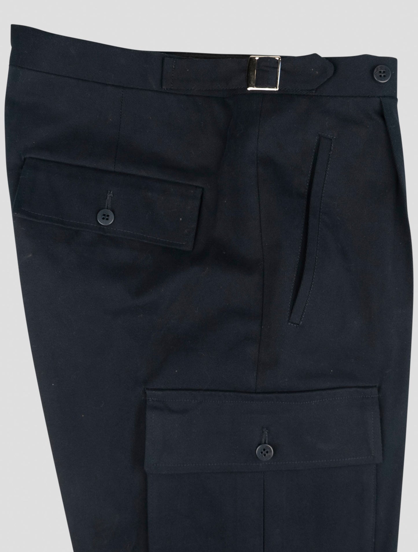 Kiton Blue Cotton Ea Pants