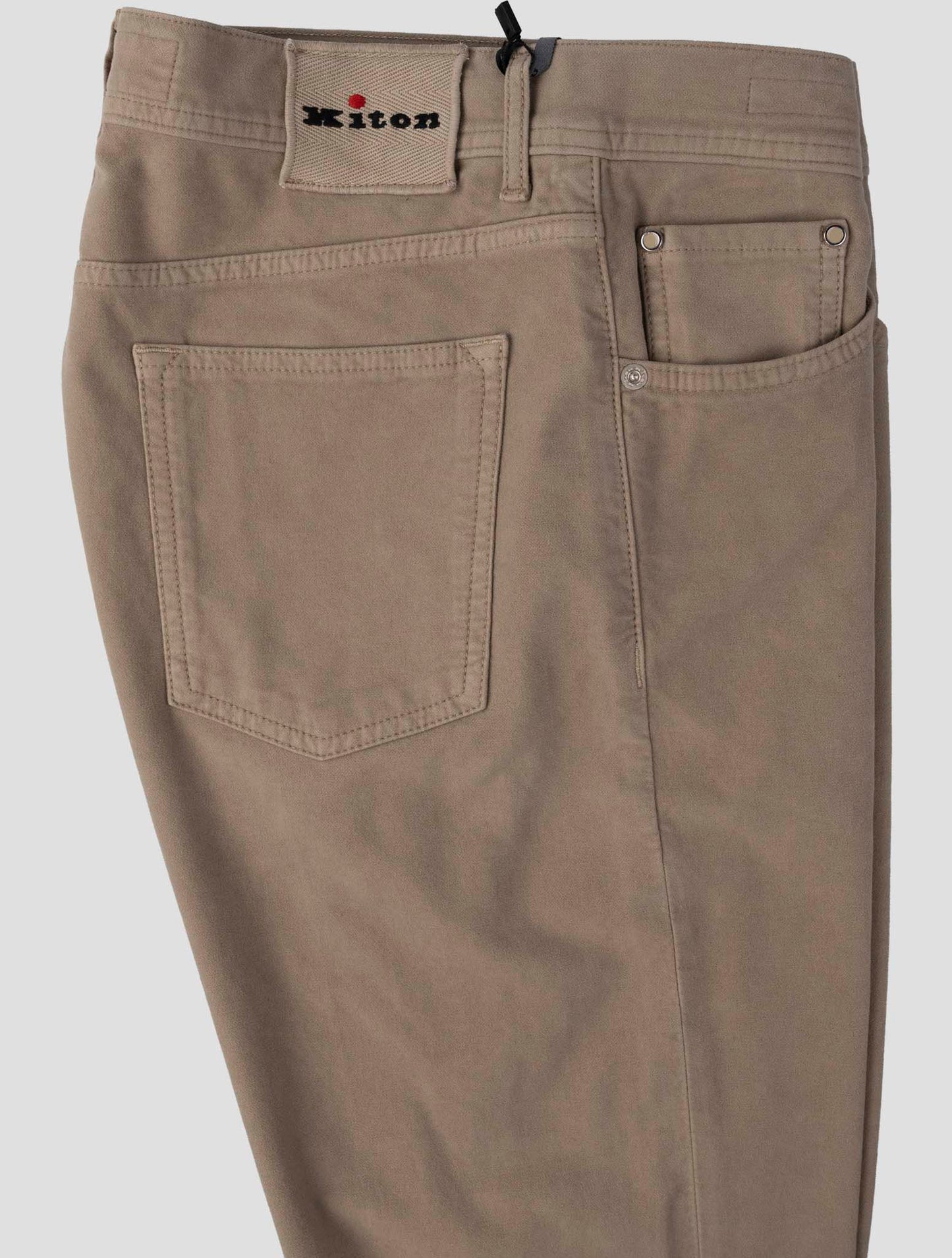 Kiton Beige Cotton Wool Ea Jeans