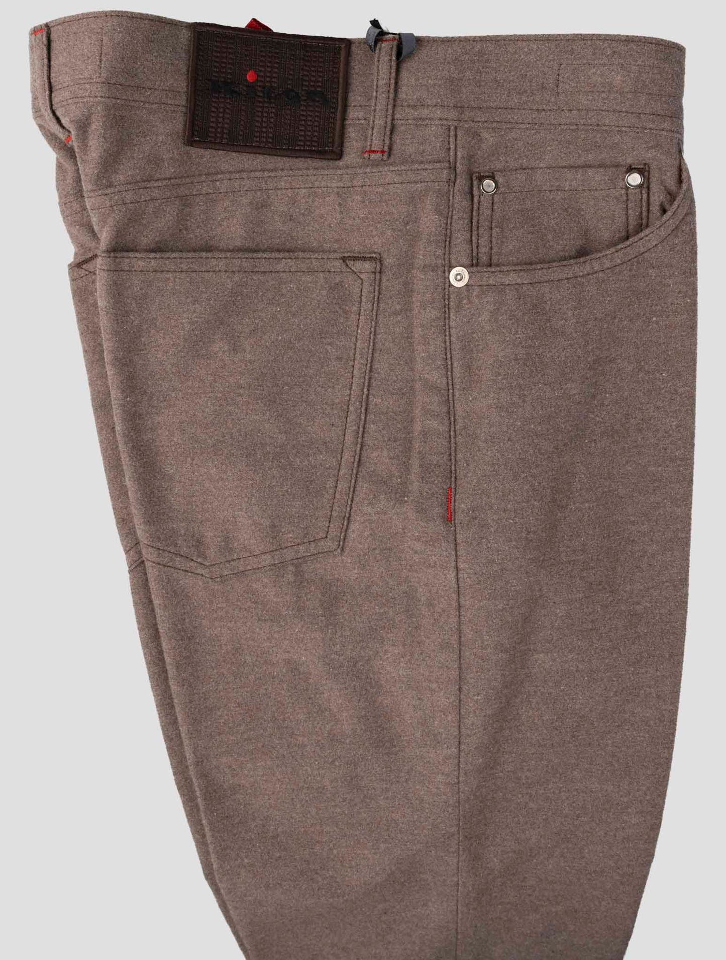 Kiton Brown Cotton Jeans